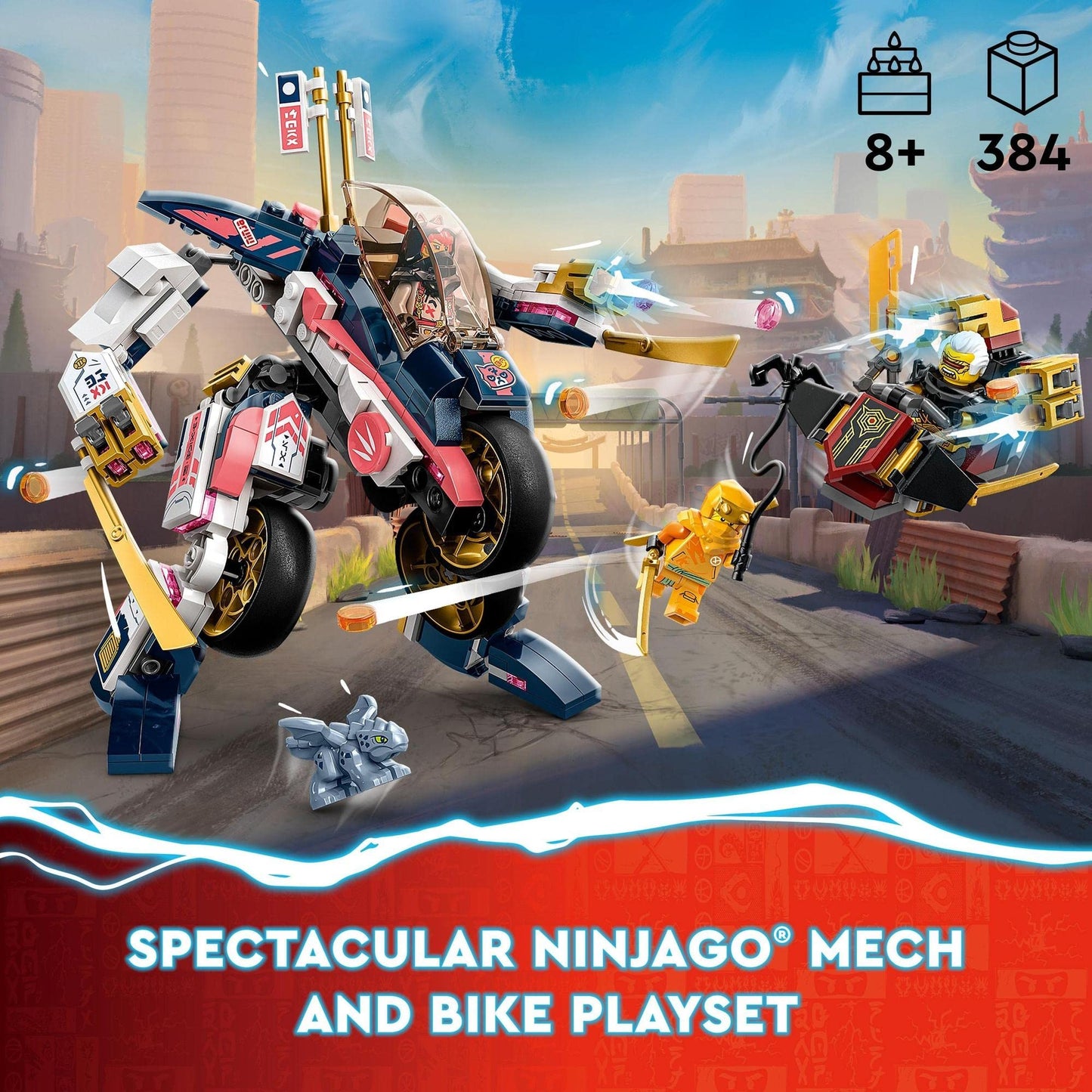 LEGO® NINJAGO® Sora’s Transforming Mech Bike Racer 71792 Amazon