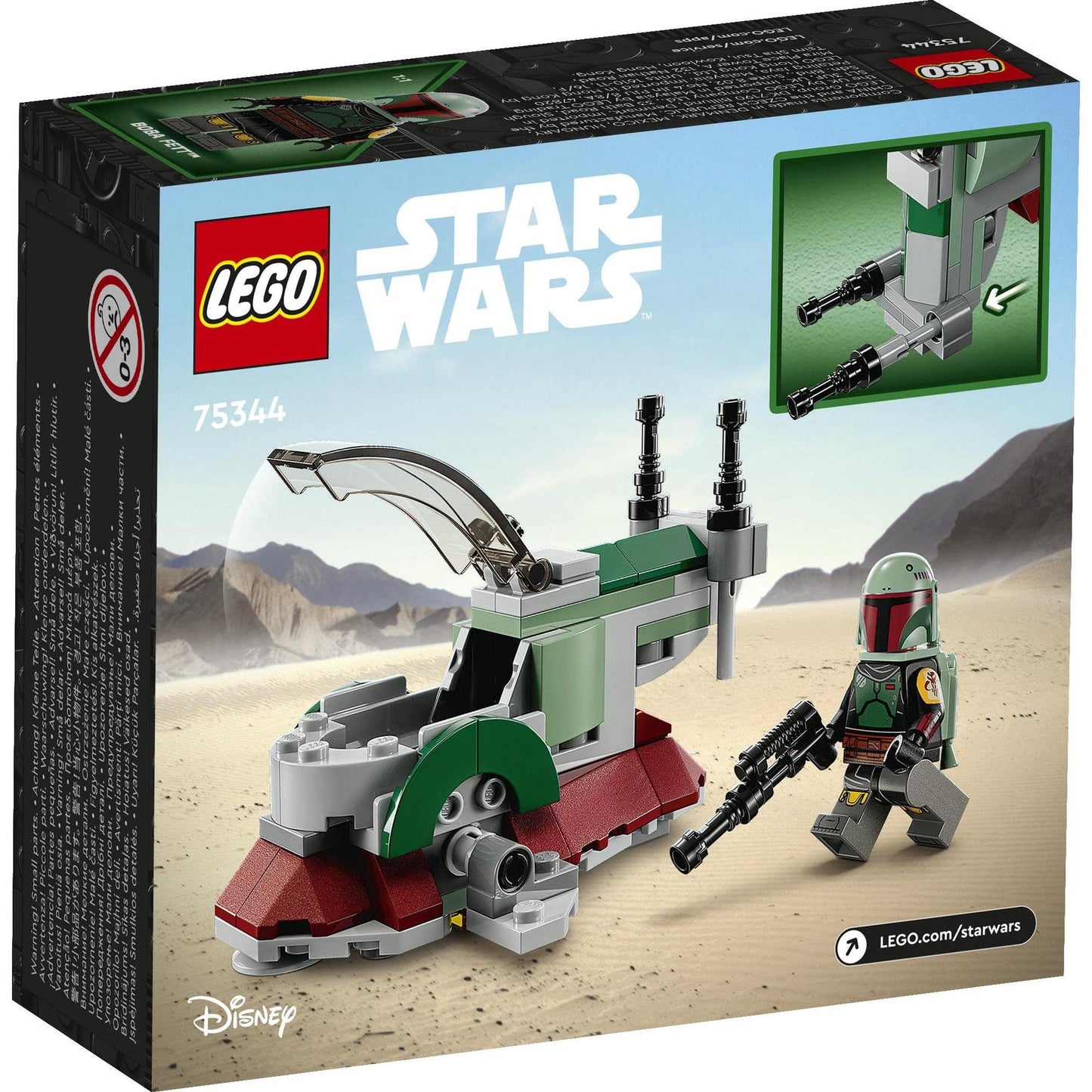 LEGO Star Wars Boba Fett's Starship Microfighter 75344 Amazon