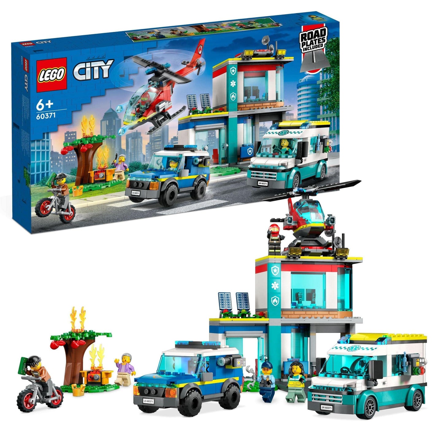 LEGO® City Emergency Vehicles HQ 60371 Building Toy Amazon