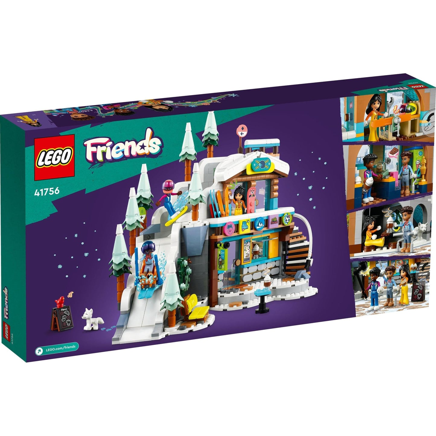 LEGO Friends Holiday Ski Slope and Café 41756 Amazon