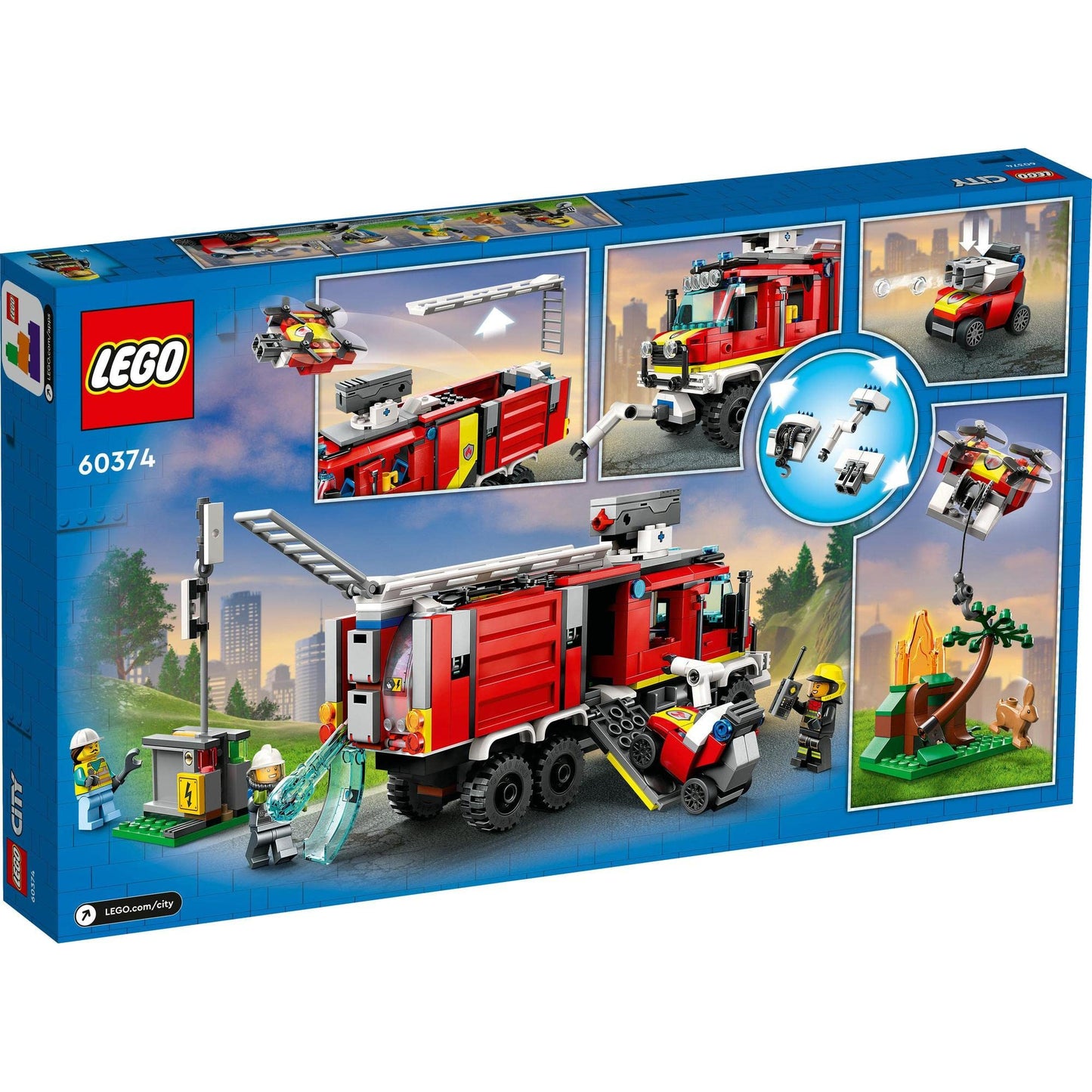 LEGO® City Fire Command Unit 60374 Building Toy Set Amazon