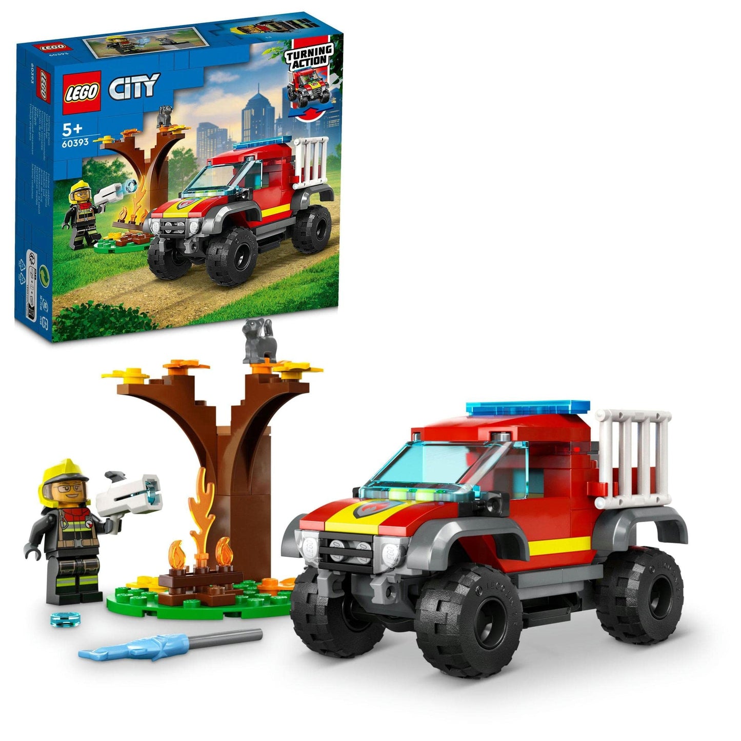LEGO® City 4x4 Fire Engine Rescue 60393 Building Toy Amazon