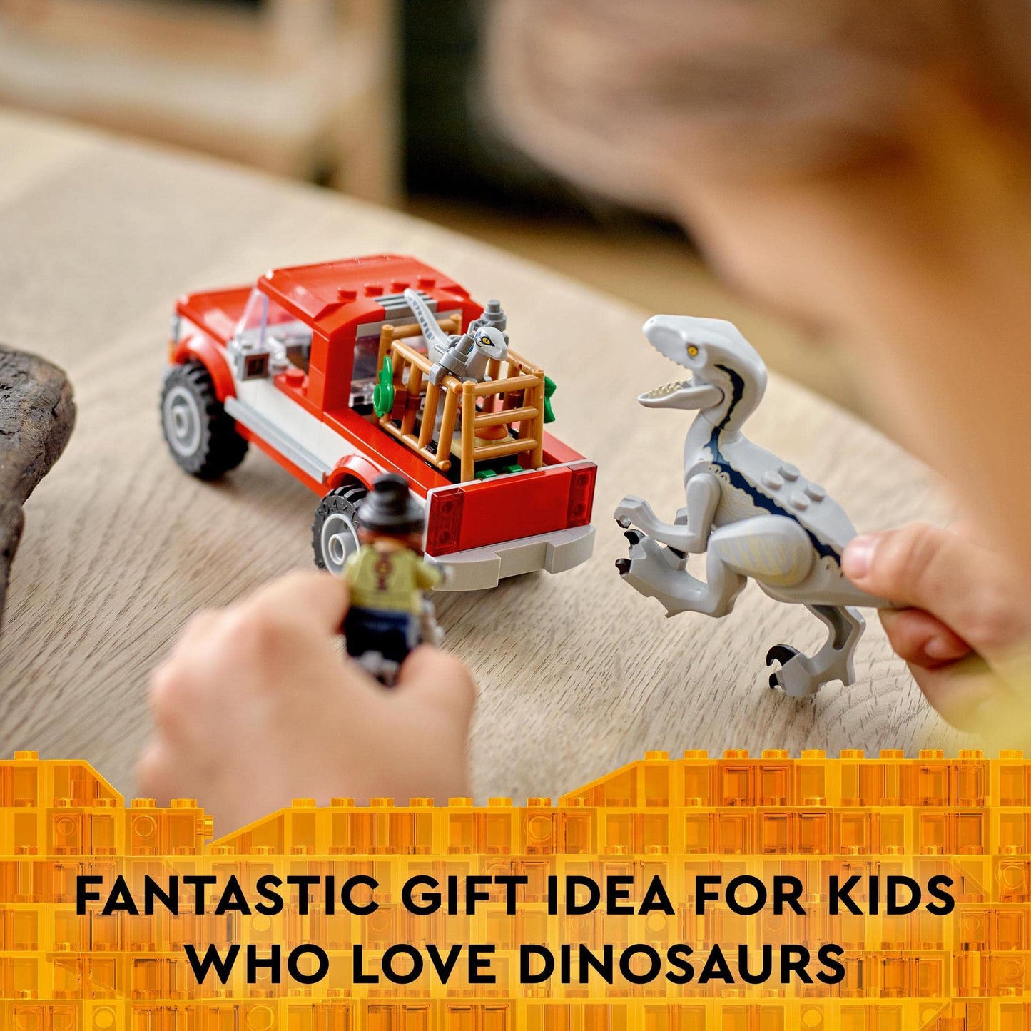 LEGO Jurassic World Blue & Beta Velociraptor Capture 76946 Building Kit Amazon