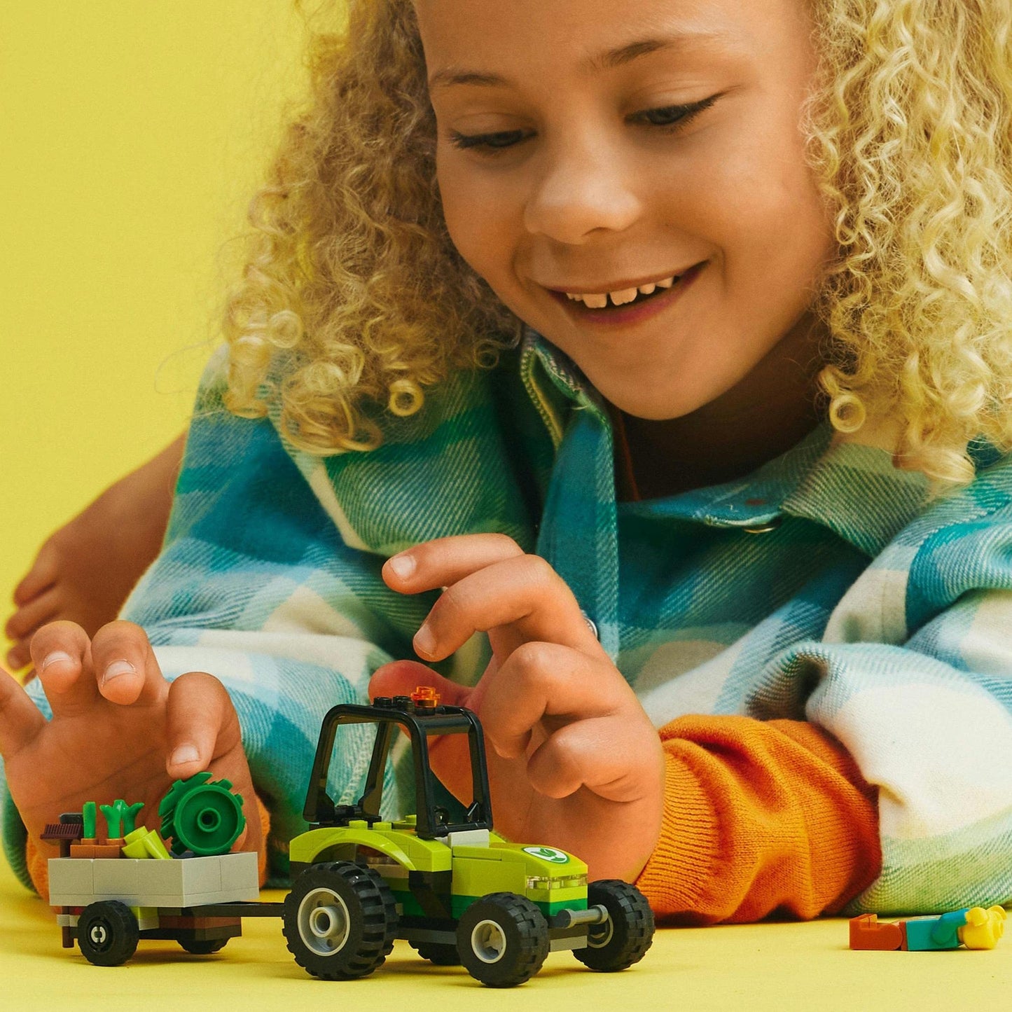 LEGO City Park Tractor 60390 Building Toy with Trailer Amazon