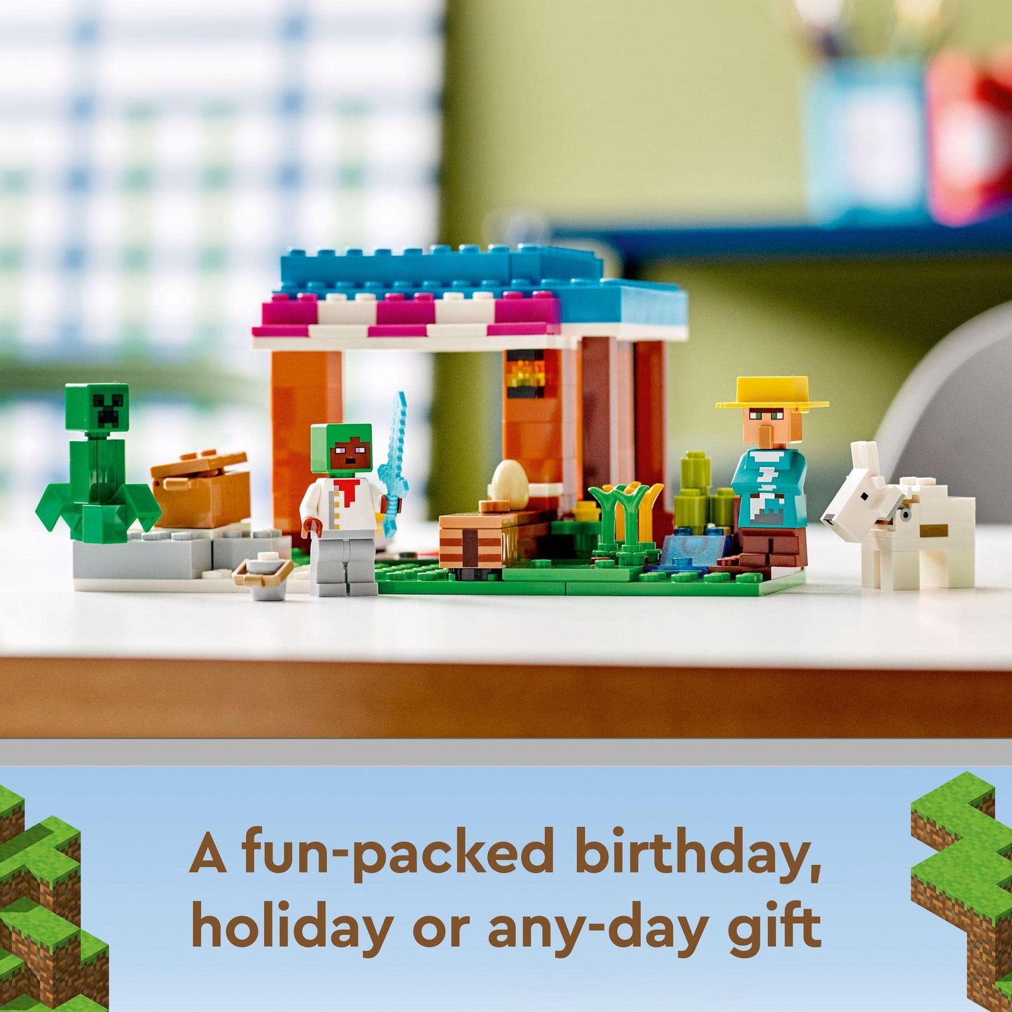 LEGO Minecraft The Bakery Building Kit; Fun Gaming Toy 21184 Amazon