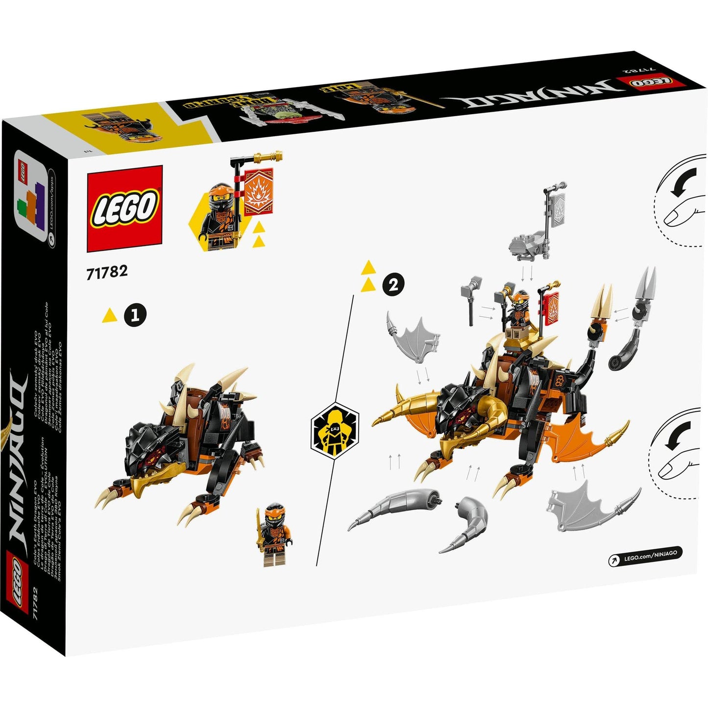 LEGO NINJAGO Cole’s Earth Dragon EVO 71782 Building Toy Amazon