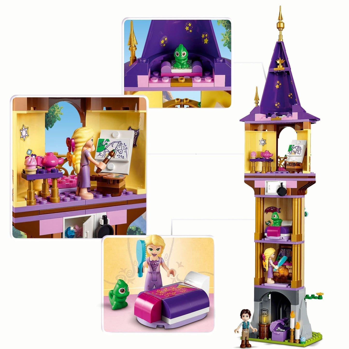 LEGO 43187 Disney Princess Rapunzel’s Tower Castle Playset