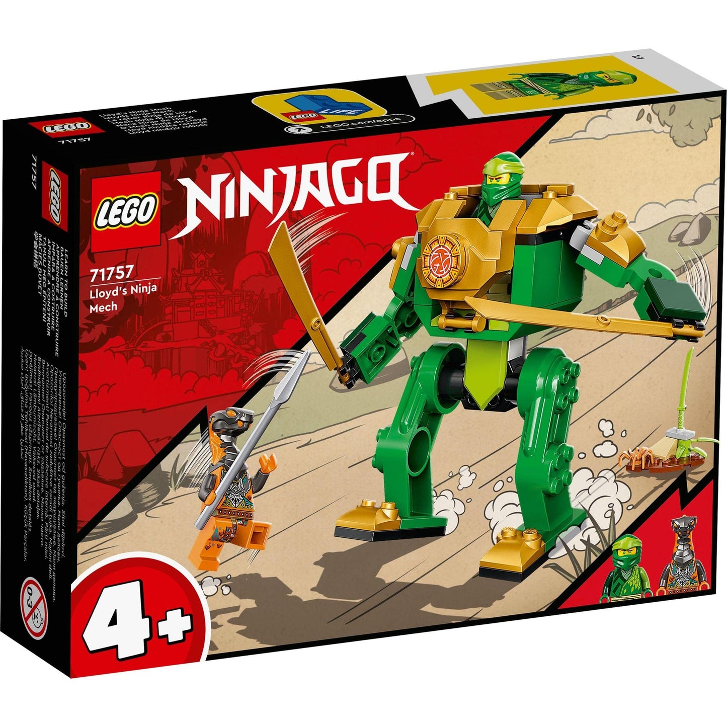 LEGO NINJAGO Lloyd’s Ninja Mech Beginner LEGO Set Building 71757