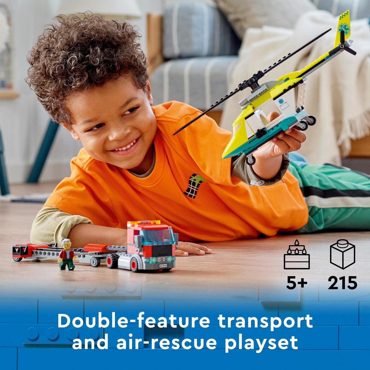 LEGO City Rescue Helicopter Transport 60343