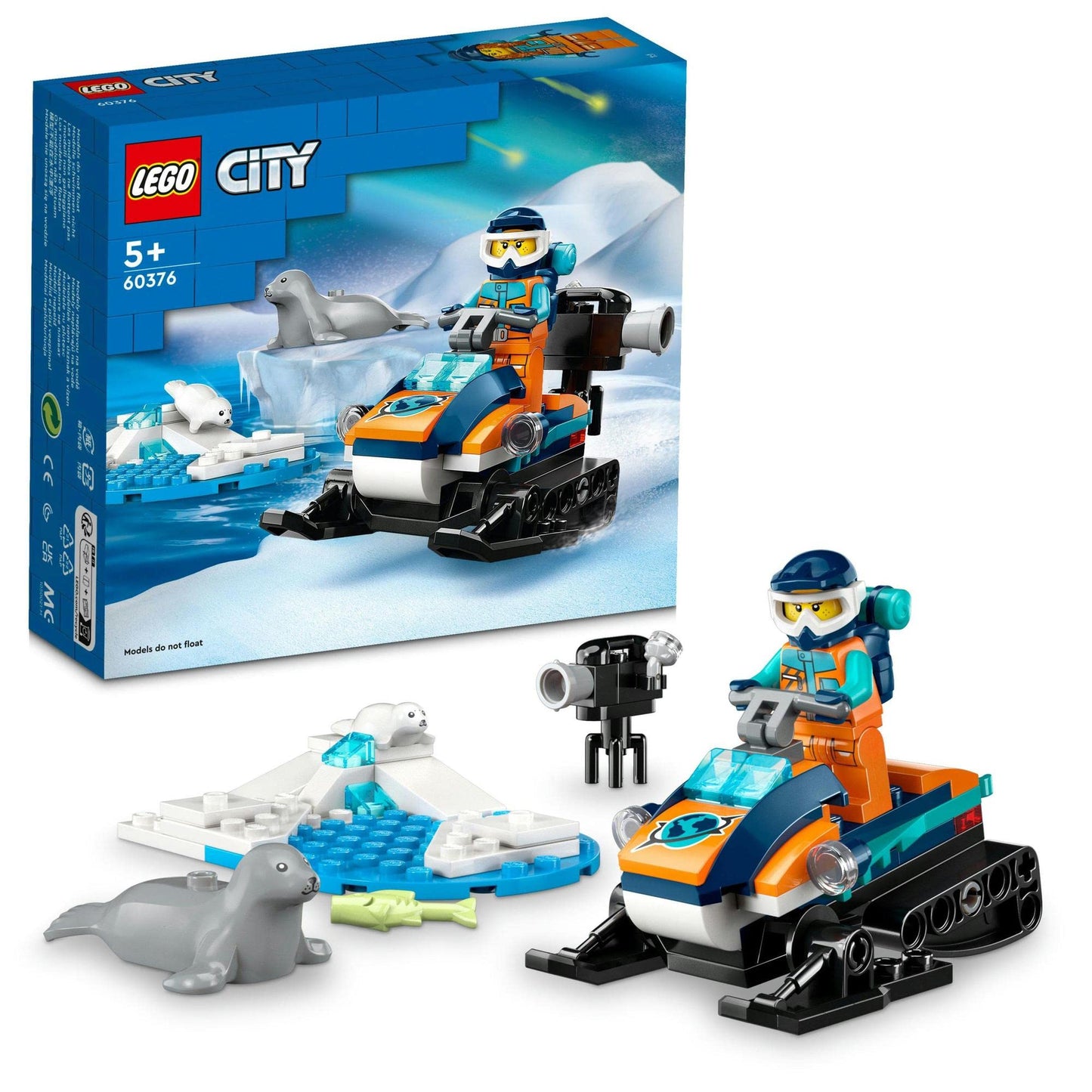 LEGO® City Arctic Explorer Snowmobile 60376 Building Toy Amazon
