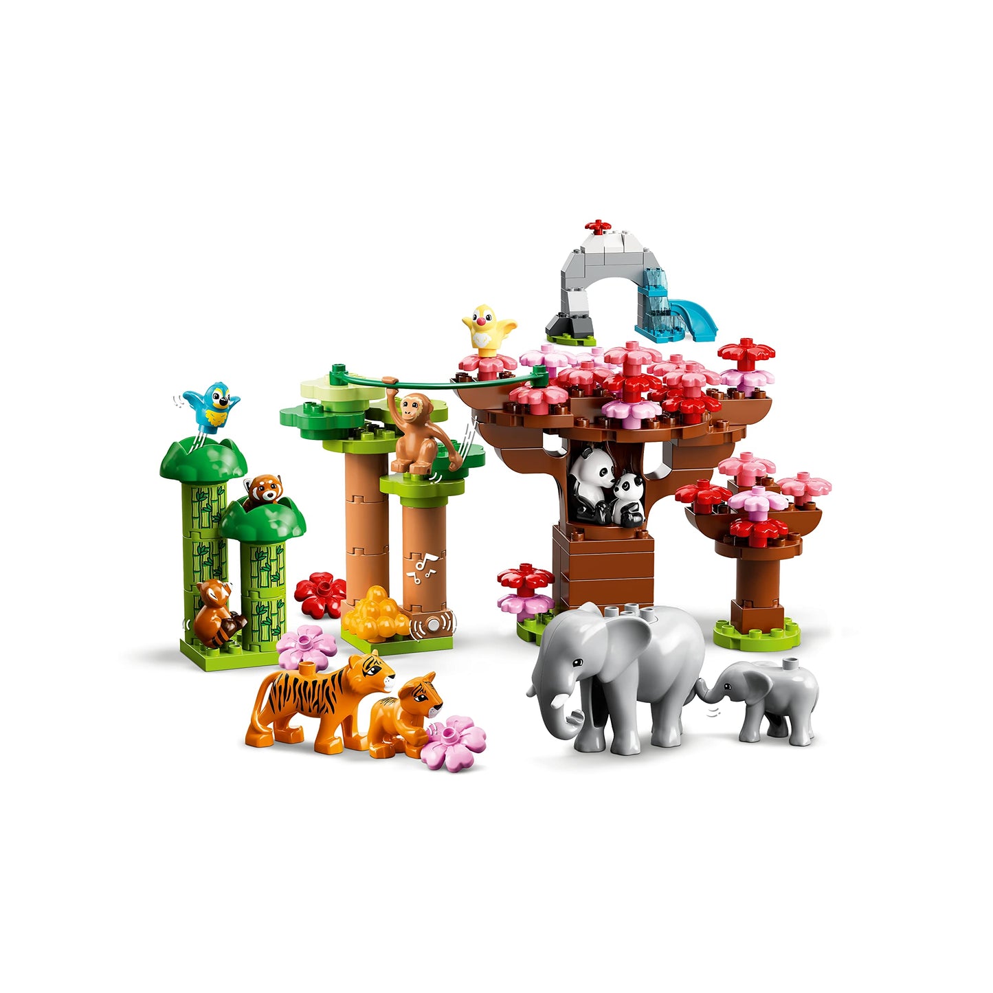 LEGO DUPLO Wild Animals of Asia with Panda & Elephant Baby Animal Toy Amazon