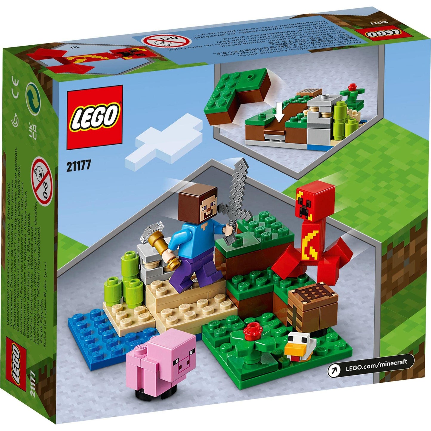 LEGO Minecraft The Creeper Ambush Building Kit 21177 Amazon