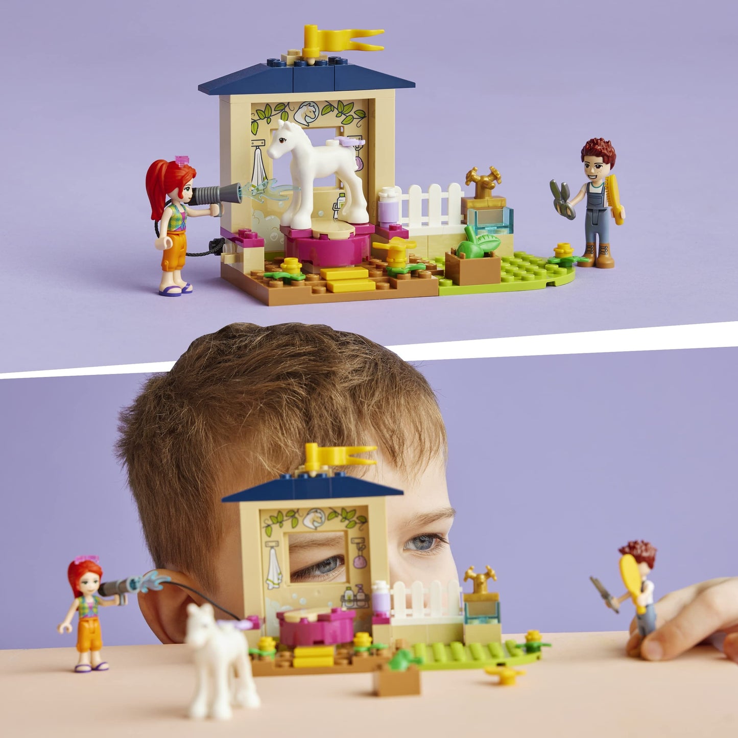 LEGO Friends Pony-Washing Stable Horse Toy