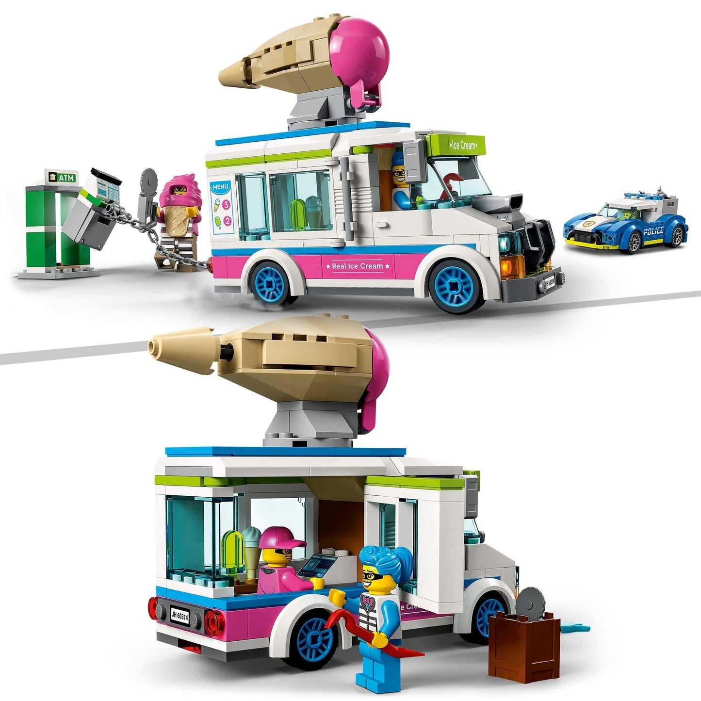LEGO® City Ice Cream Van Police Chase 60314 Building Amazon