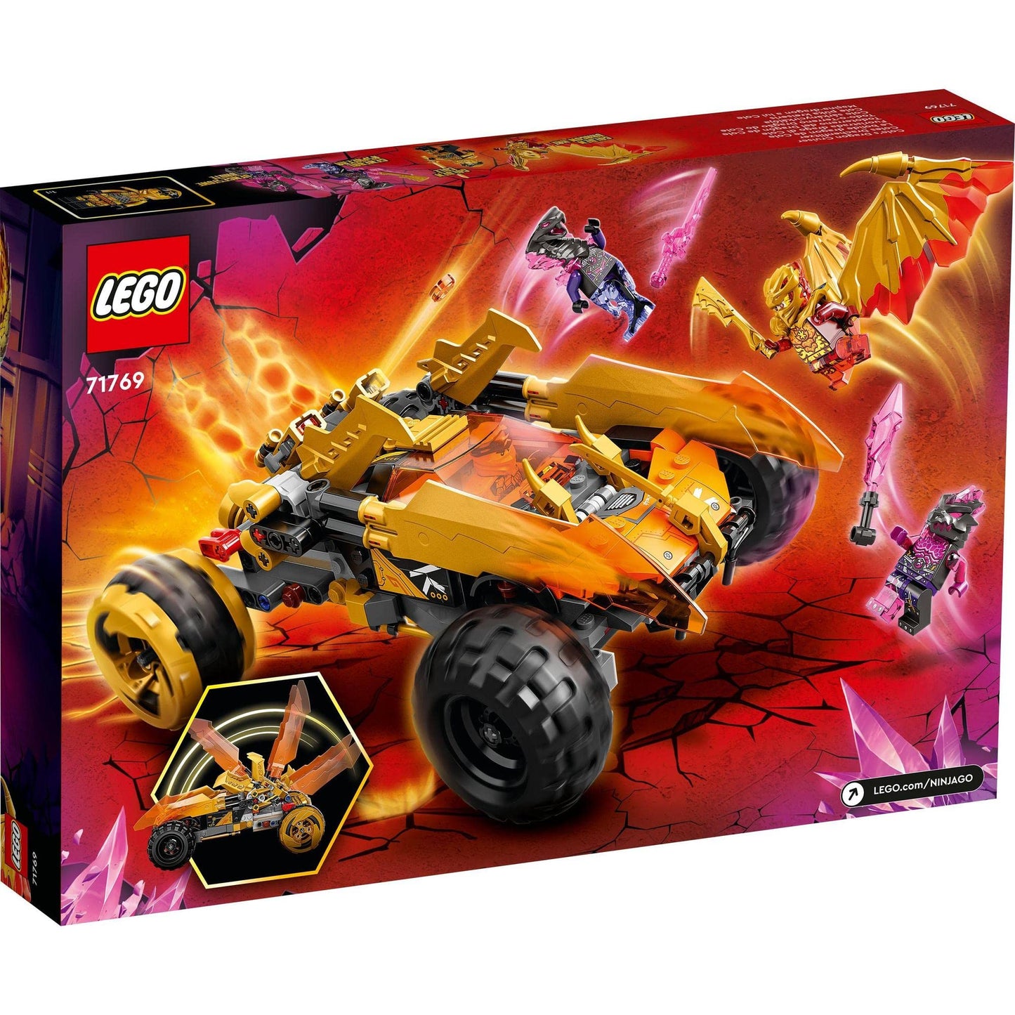 LEGO NINJAGO Cole’s Dragon Cruiser Building Kit; Playset for Ages 8+ Featuring a Ninja Car Toy 71769 Amazon
