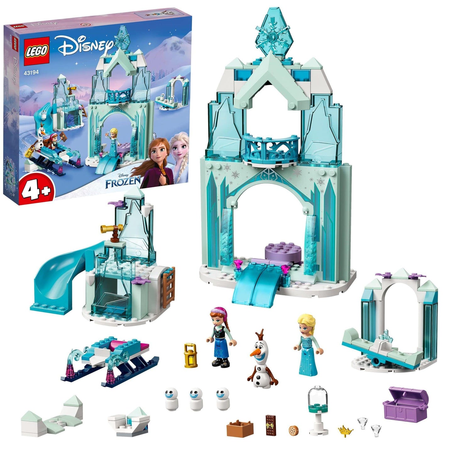 LEGO 43194 Disney Anna and Elsa’s Frozen Wonderland Castle Toy Amazon