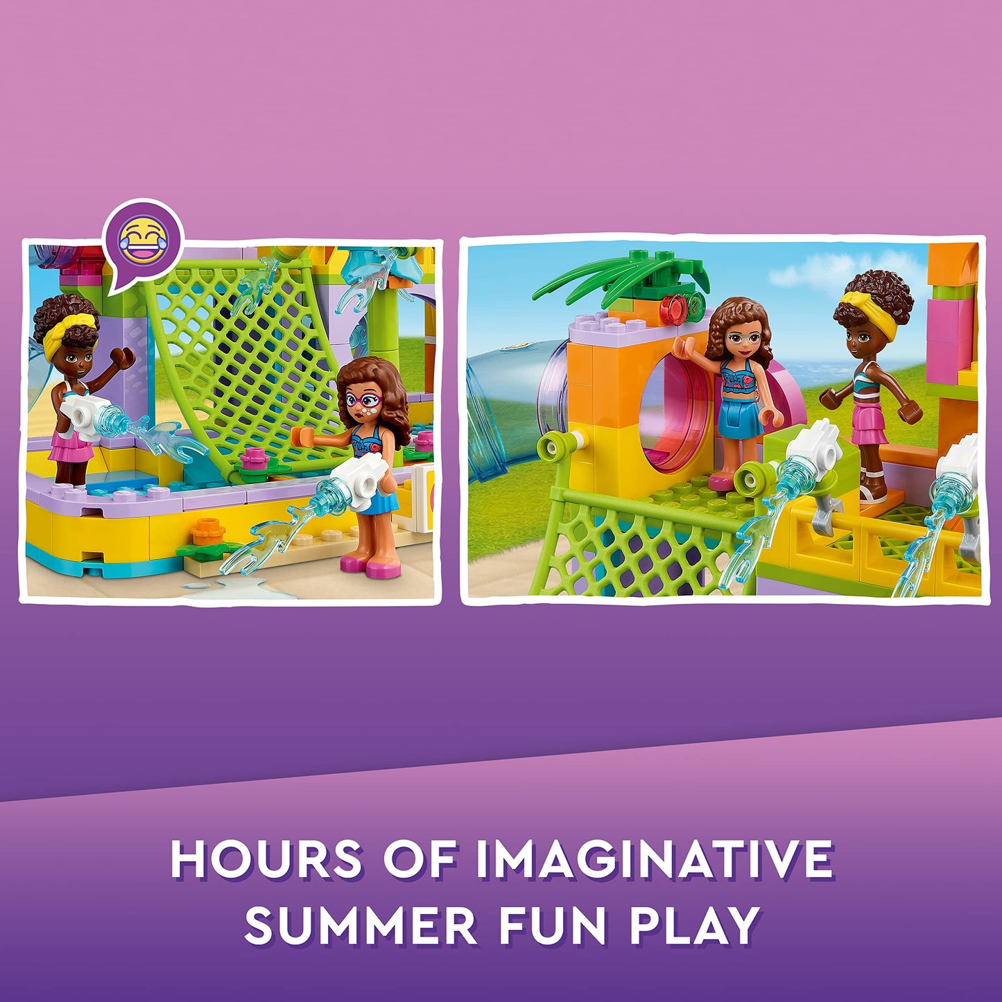 LEGO Friends Water Park Set with Swimming Pool and Slides 41720 Amazon
