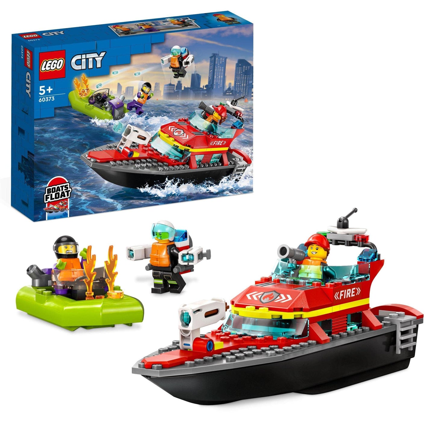 LEGO® City Fire Rescue Boat 60373 Building Toy Amazon