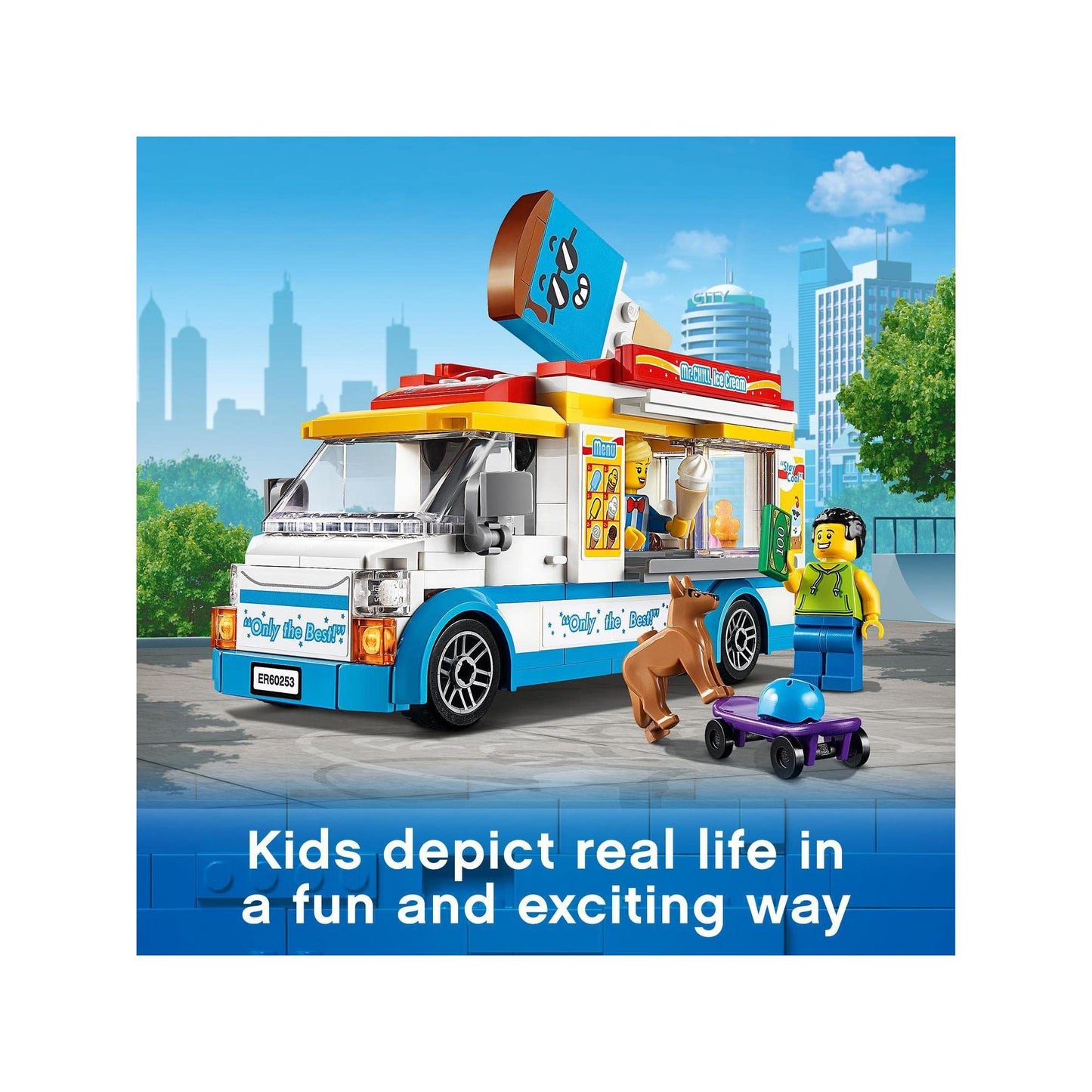 LEGO City Ice-Cream Truck 60253, Cool Building Set for Kids Amazon