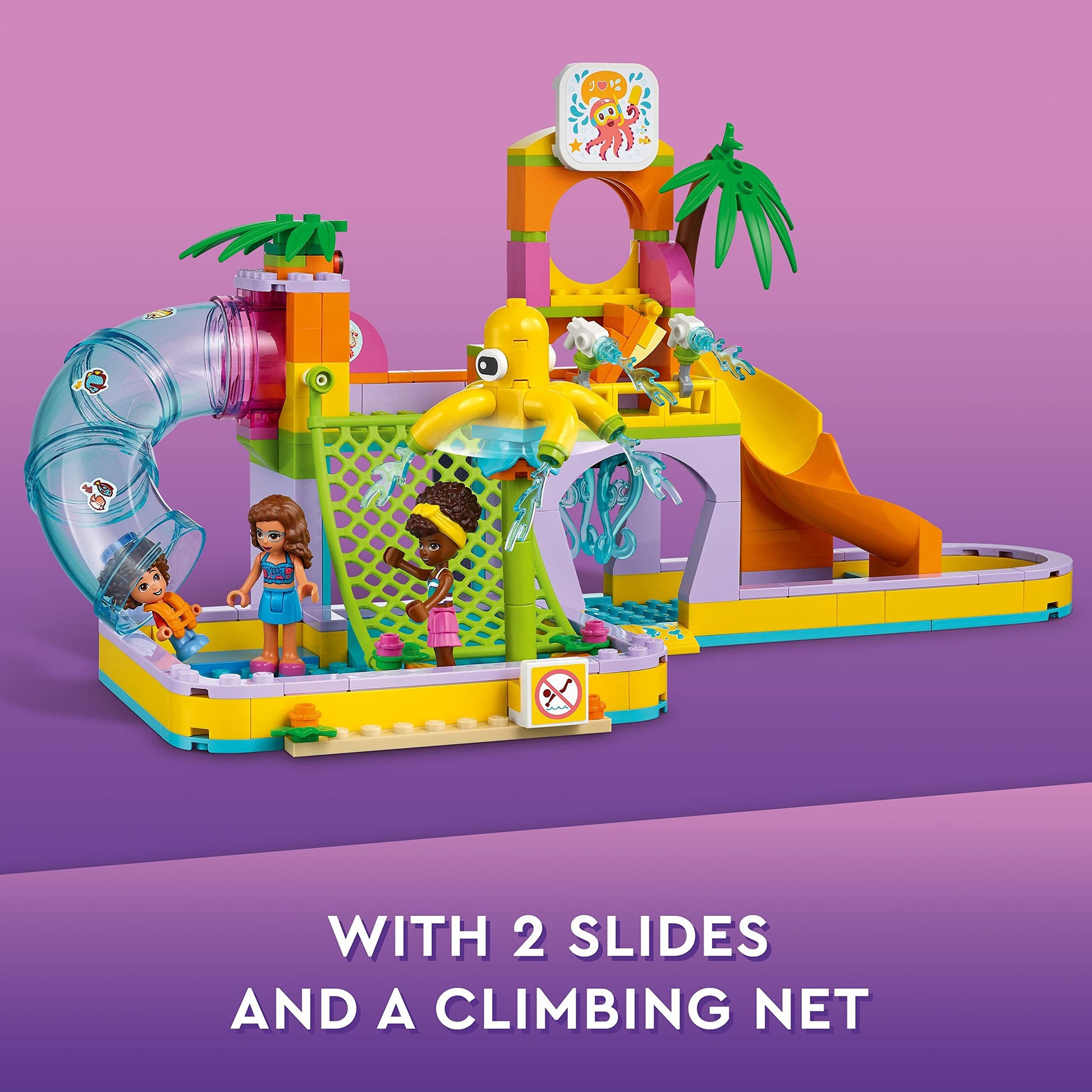 LEGO Friends Water Park Set with Swimming Pool and Slides 41720 Amazon