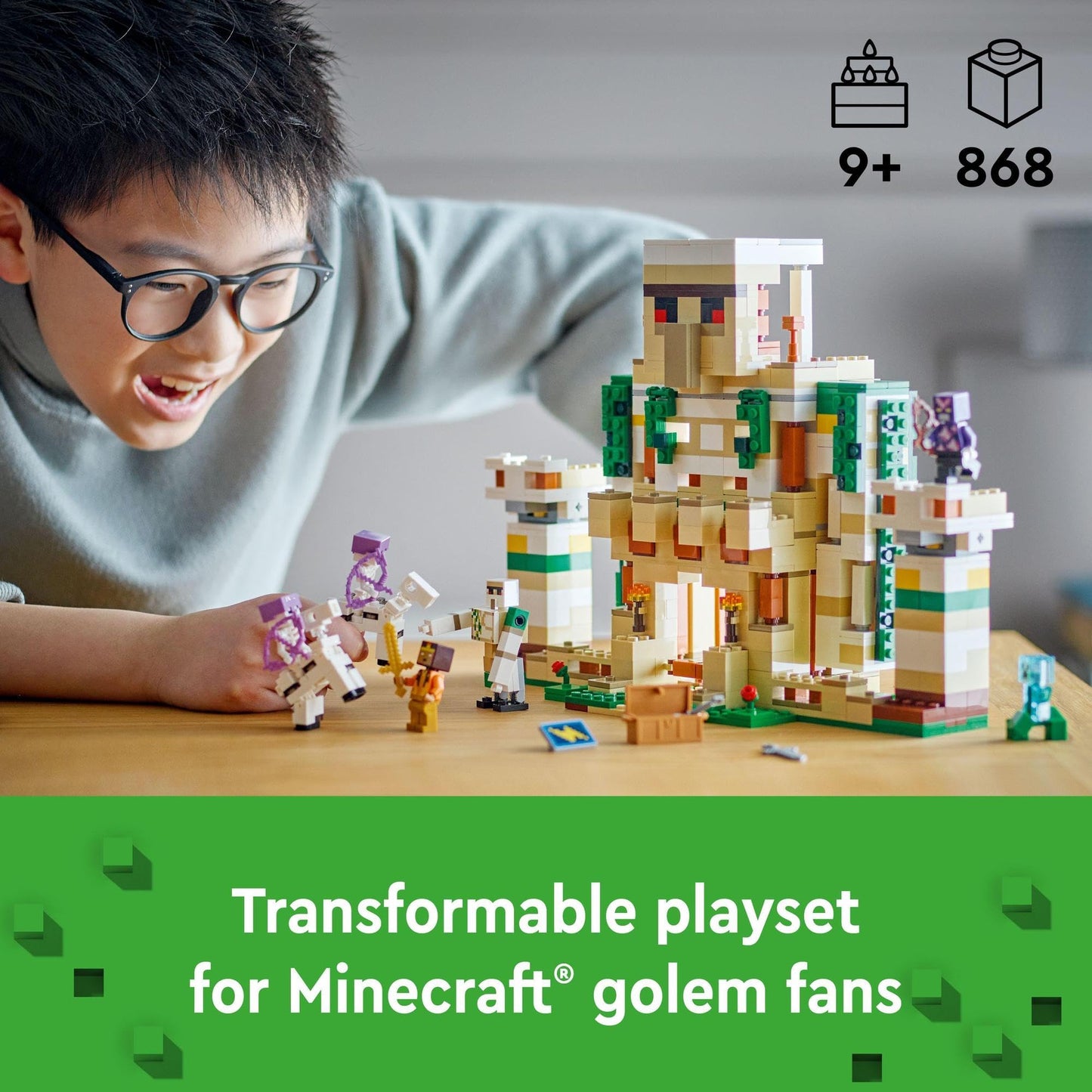 LEGO Minecraft The Iron Golem Fortress 21250 Amazon