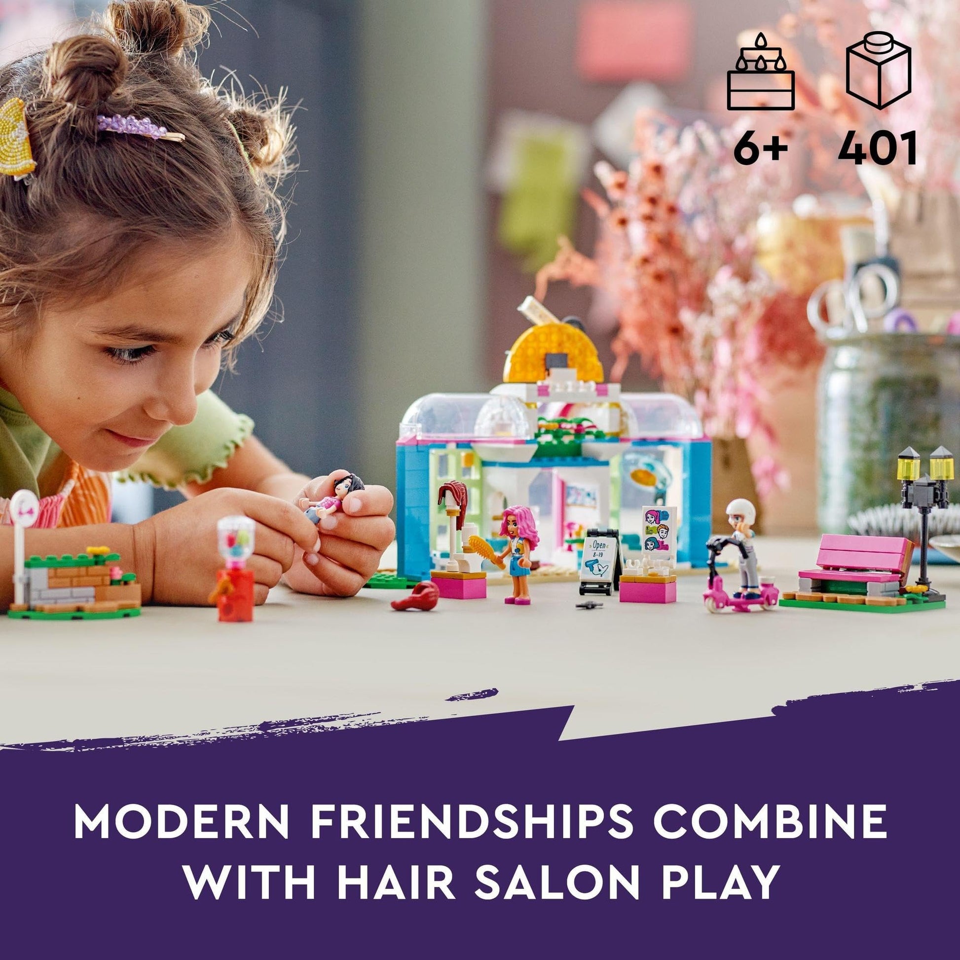 LEGO Friends Hair Salon 41743 Building Toy Set Amazon