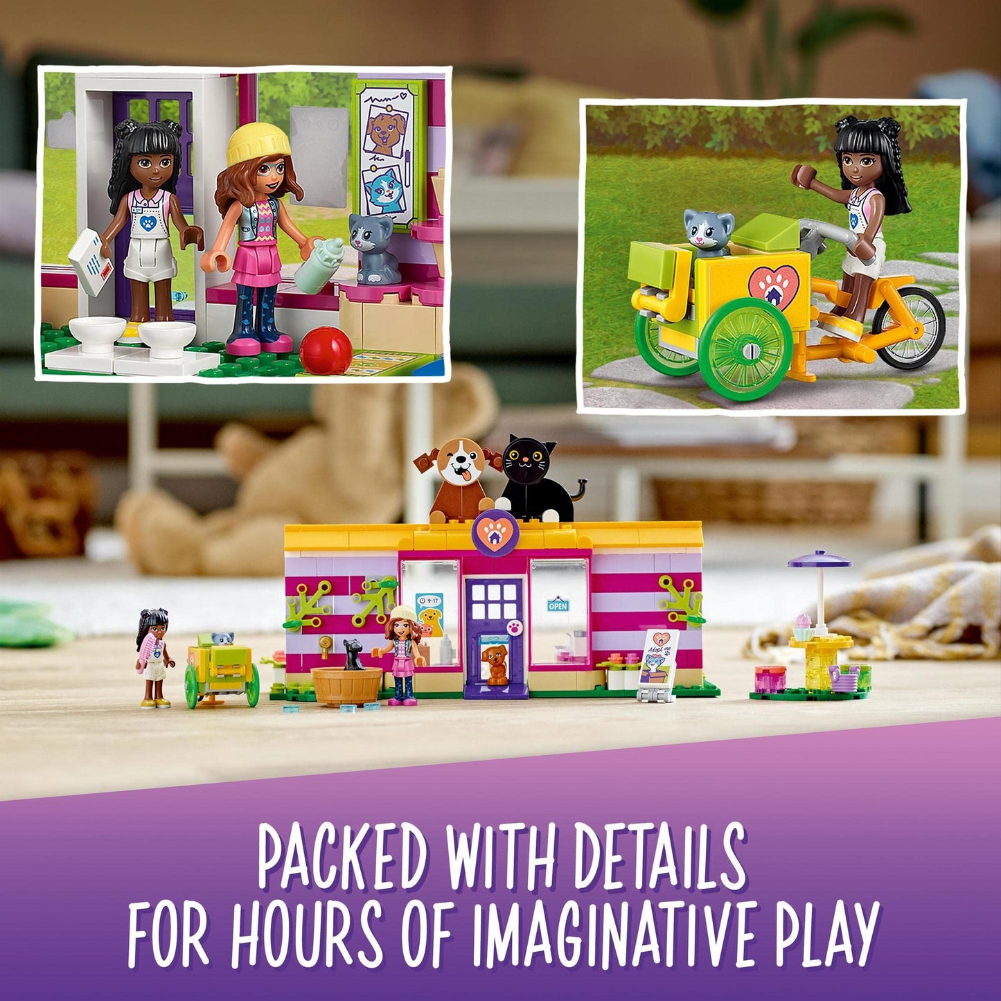 LEGO Friends Pet Adoption Café 41699 Kids Building Amazon