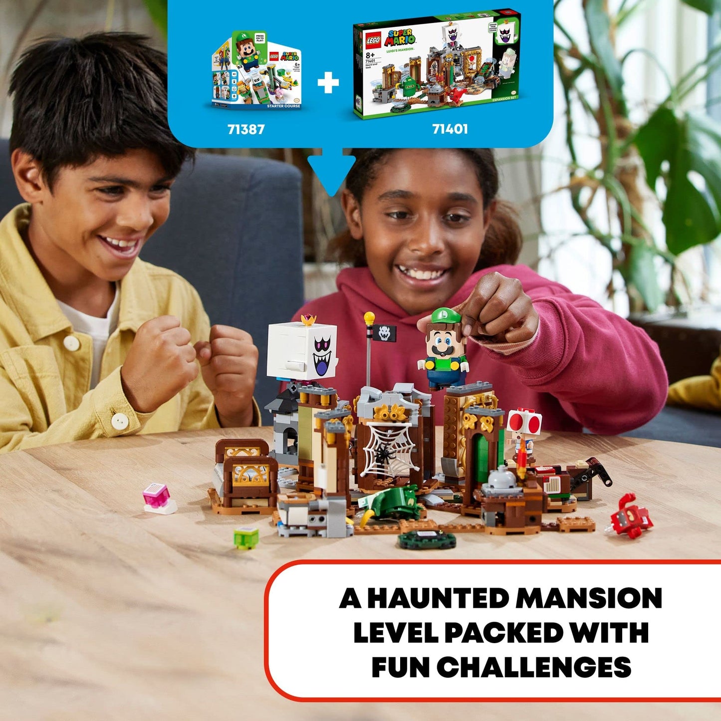 LEGO Super Mario Luigi’s Mansion Haunt-and-Seek Expansion Set 71401 Toy Building Amazon