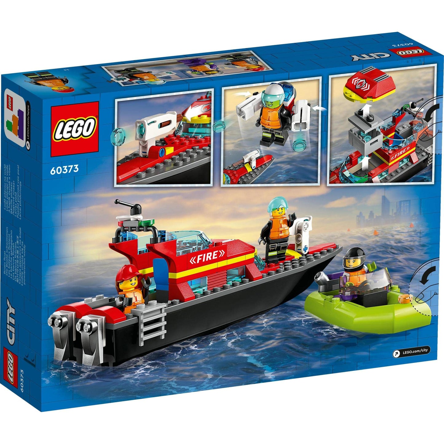 LEGO® City Fire Rescue Boat 60373 Building Toy Amazon