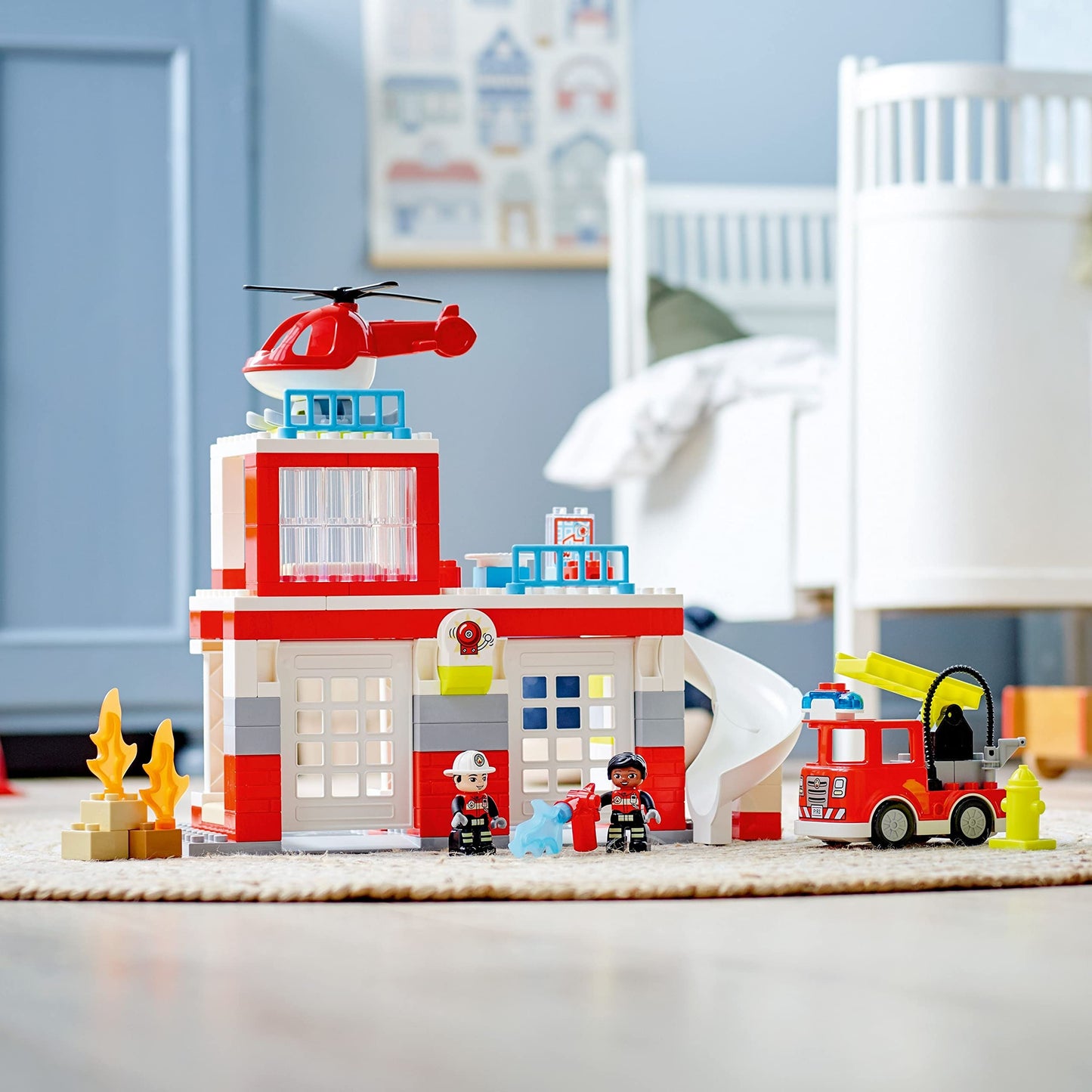 LEGO DUPLO Fire Station & Helicopter Playset 10970 Amazon