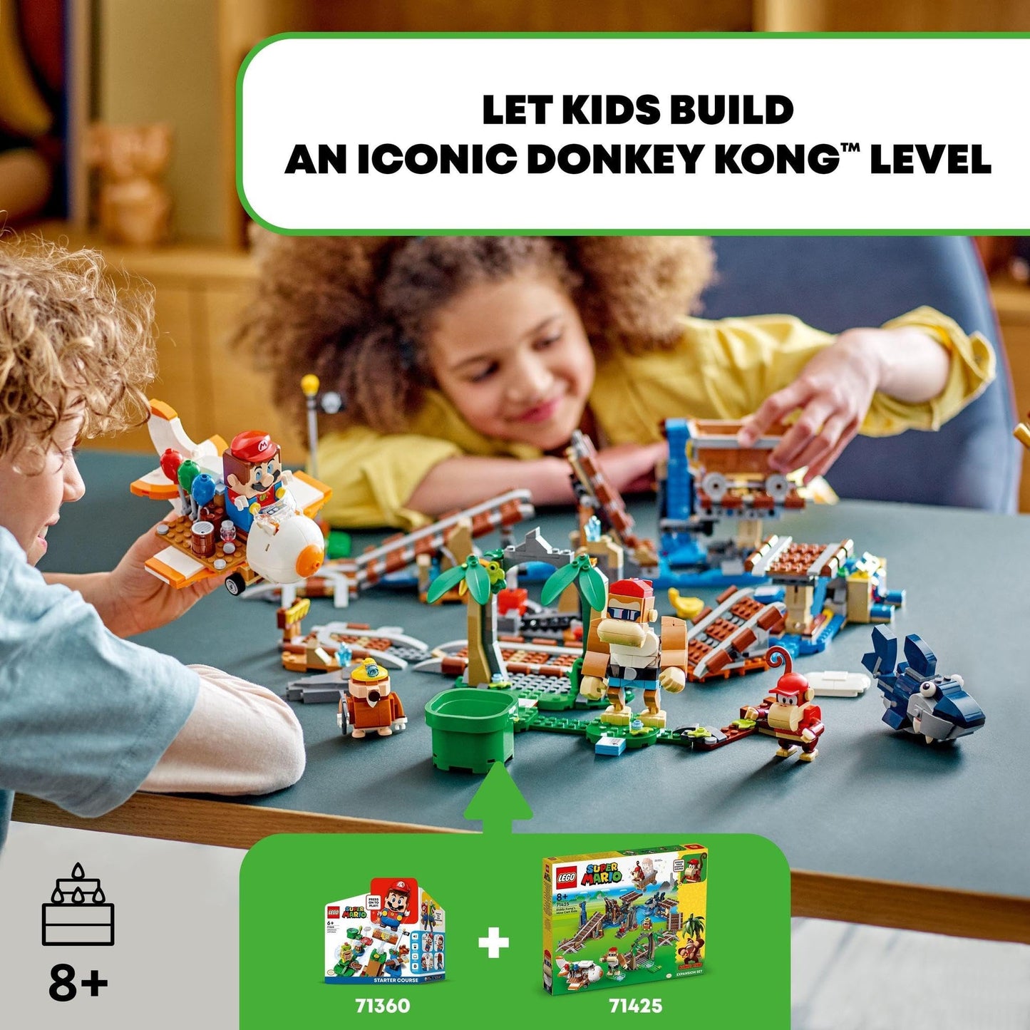 LEGO Super Mario Diddy Kong's Mine Cart Ride Expansion Set 71425 Building Toy Amazon