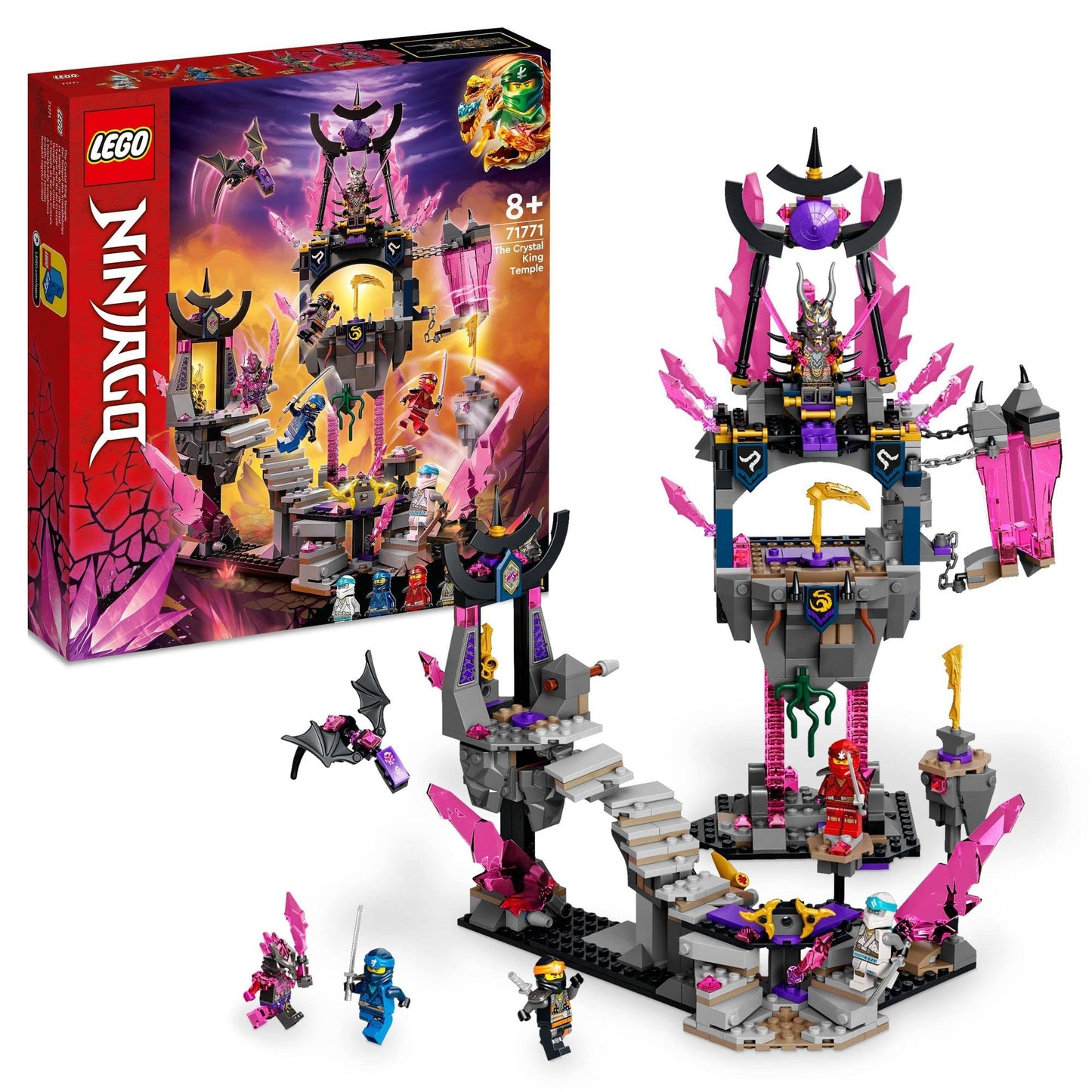 LEGO NINJAGO The Crystal King Temple Building Kit 71771 Amazon