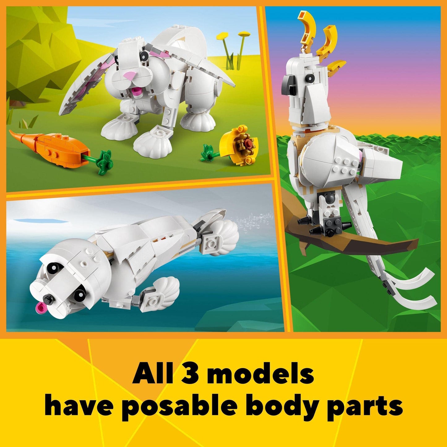 LEGO Creator 3in1 White Rabbit 31133 Amazon