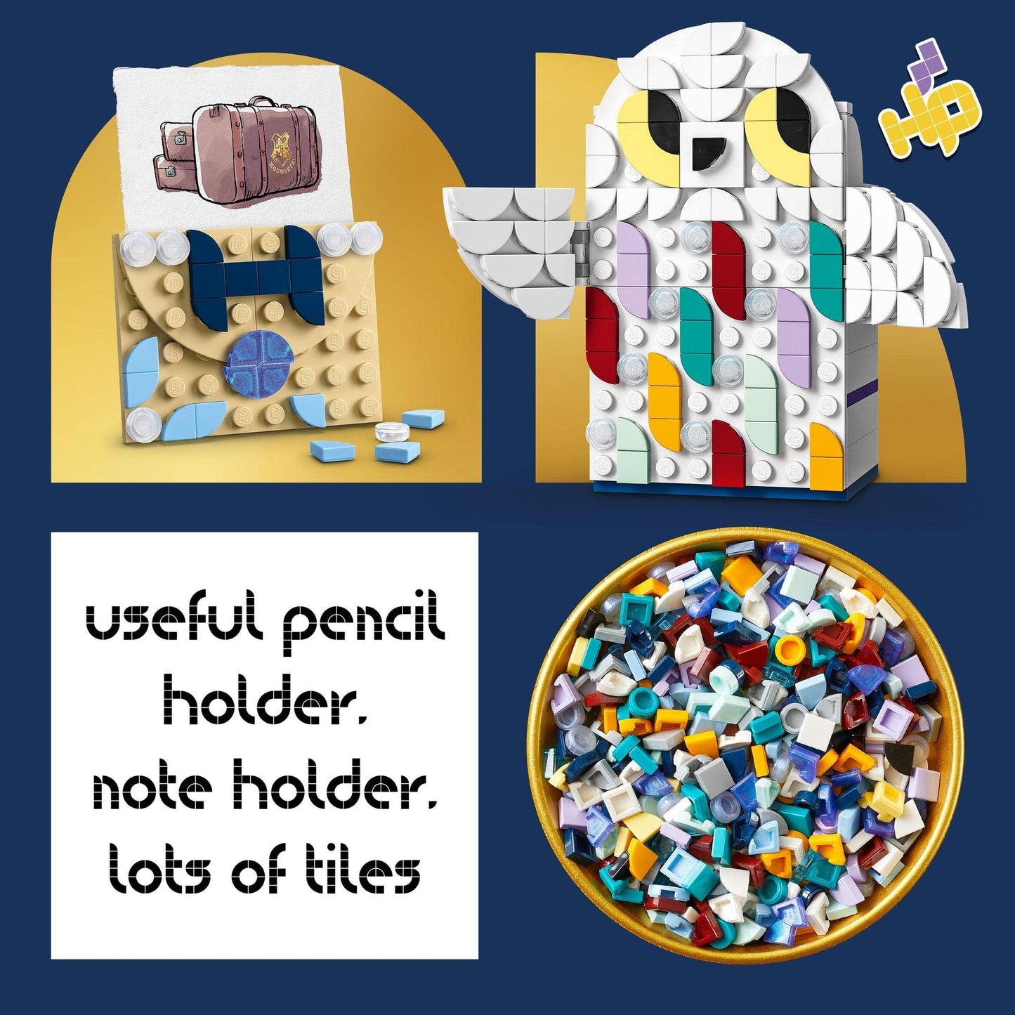 LEGO DOTS Hedwig Pencil Holder 41809 DIY Desk Kit Amazon