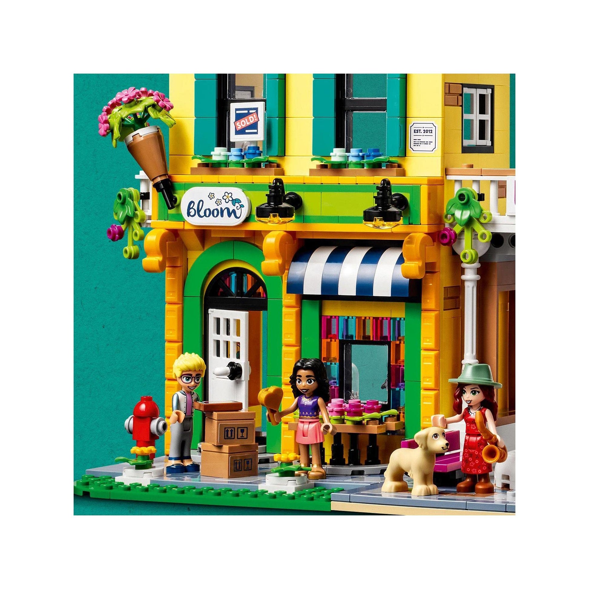 LEGO Friends Downtown Flower and Design Stores 41732 Building Toy Amazon