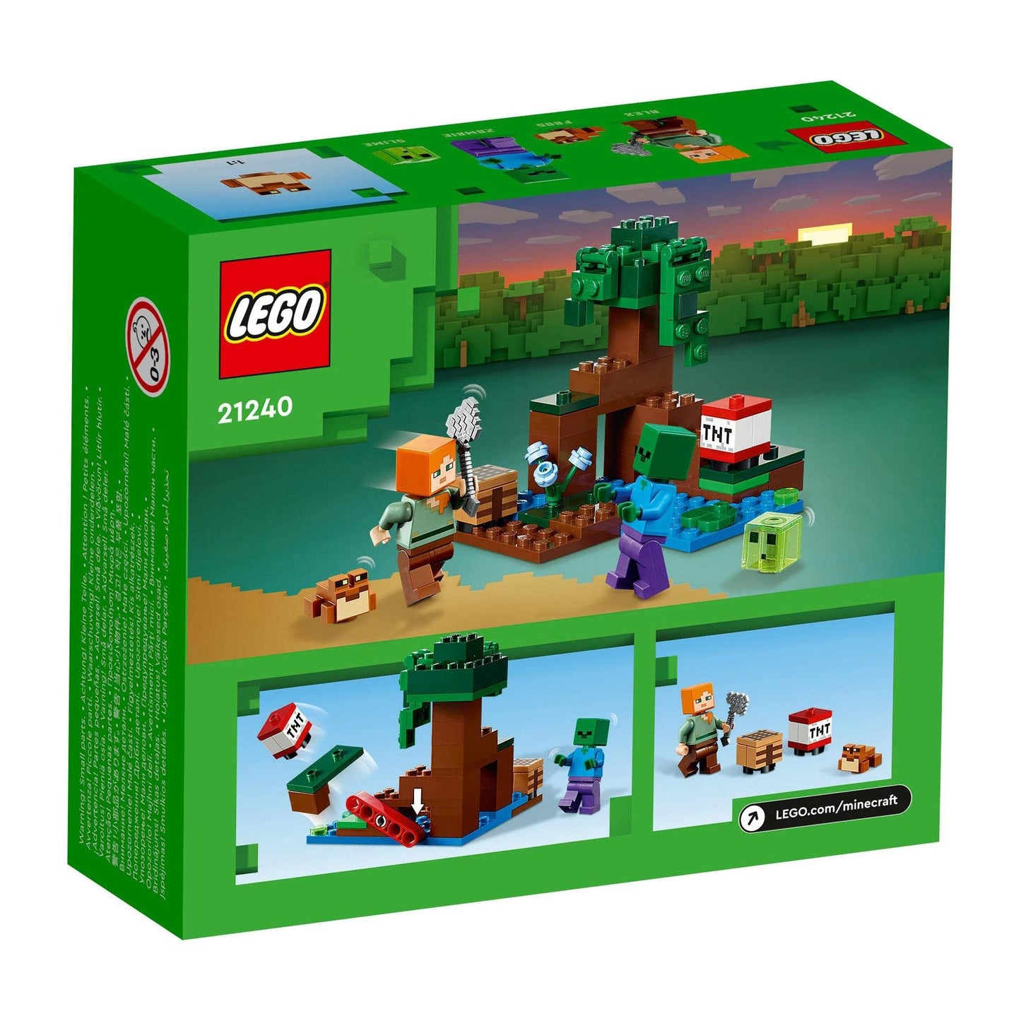 LEGO Minecraft The Swamp Adventure 21240 Building Toy Amazon
