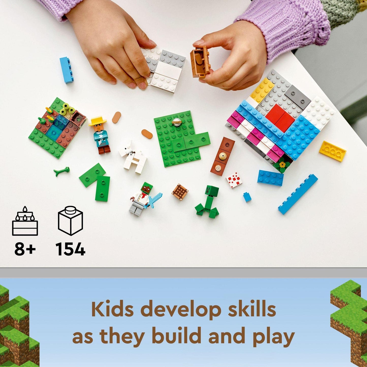 LEGO Minecraft The Bakery Building Kit; Fun Gaming Toy 21184 Amazon