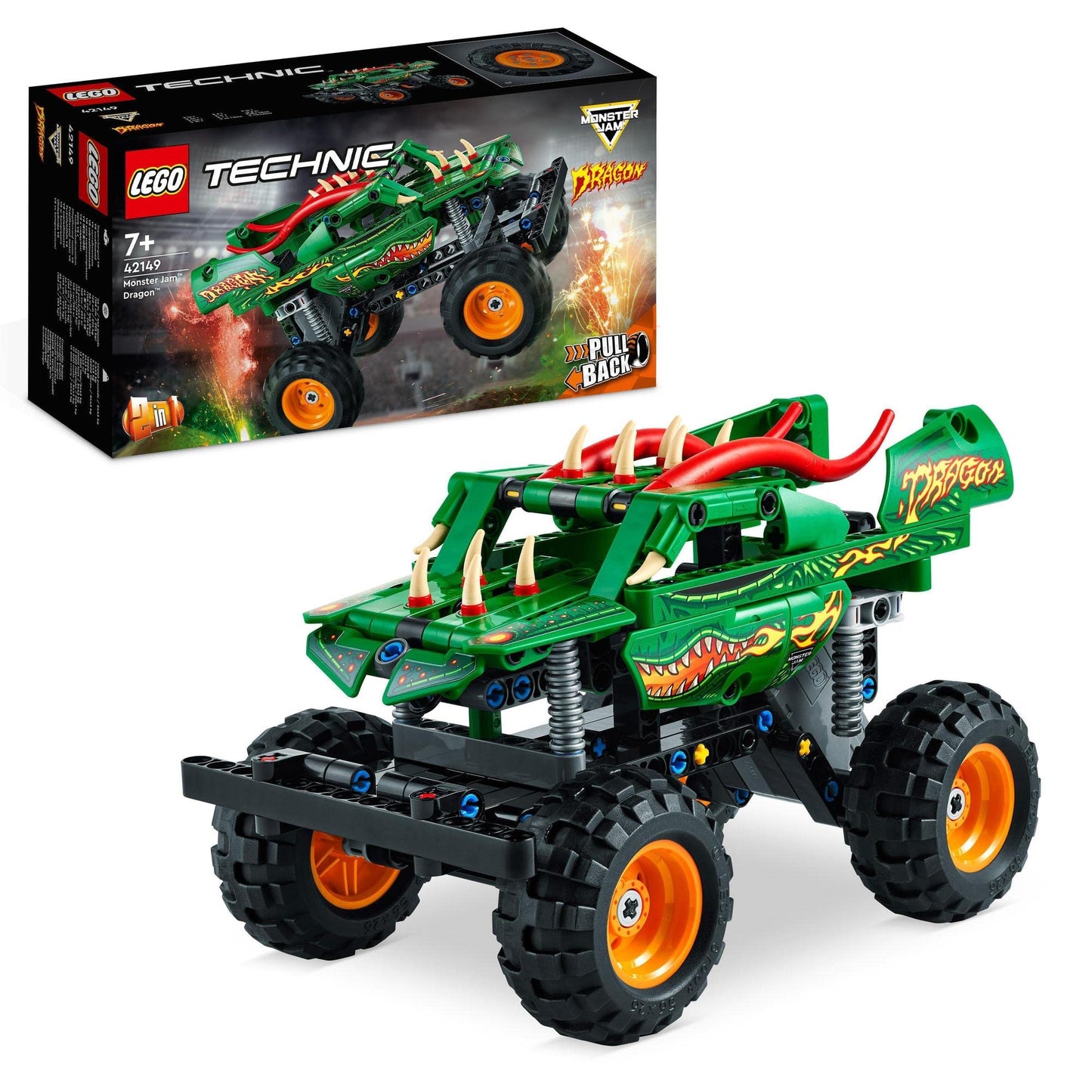 LEGO Technic Monster Jam Dragon 42149 Building Toy Amazon