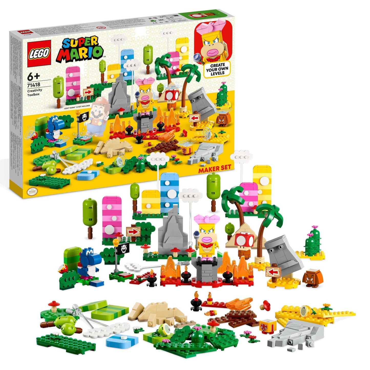 LEGO Super Mario Creativity Toolbox Maker Set 71418 Collectible Building Toy Amazon