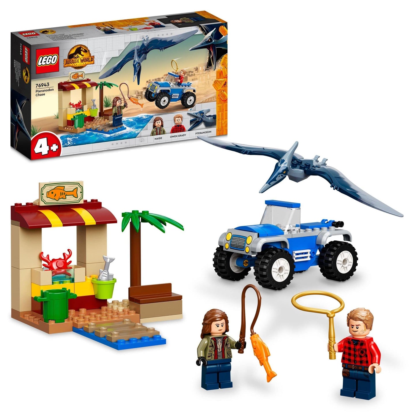 LEGO Jurassic World Pteranodon Chase Building Kit 76943 Amazon