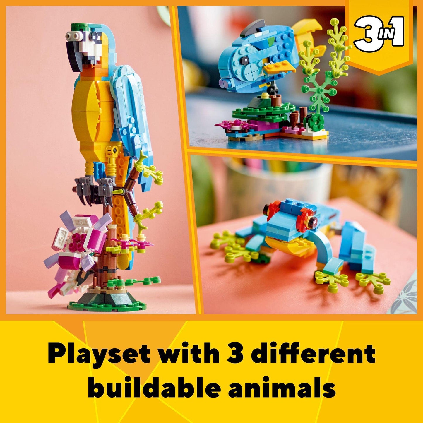 LEGO Creator Exotic Parrot 31136 Brick Island