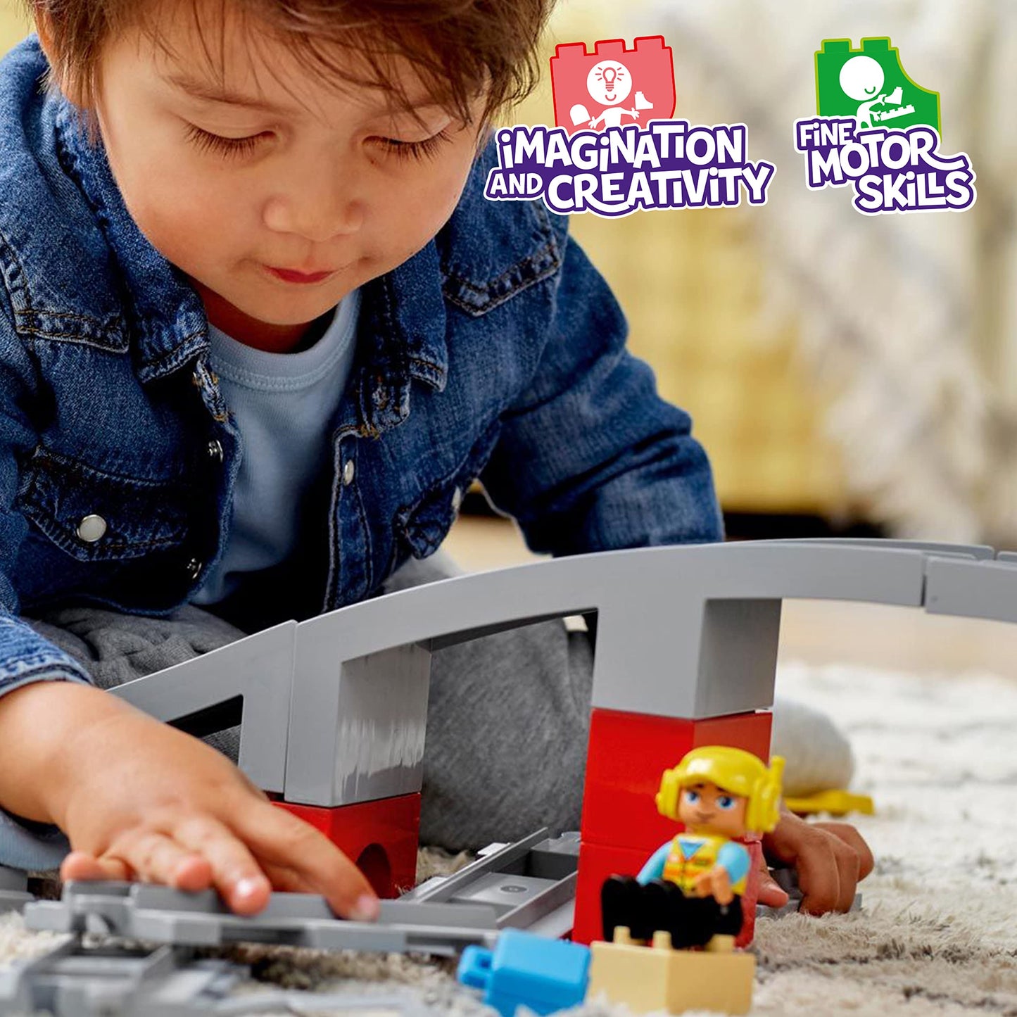 LEGO® DUPLO® Town Train Bridge and Tracks 10872 Building Block Amazon