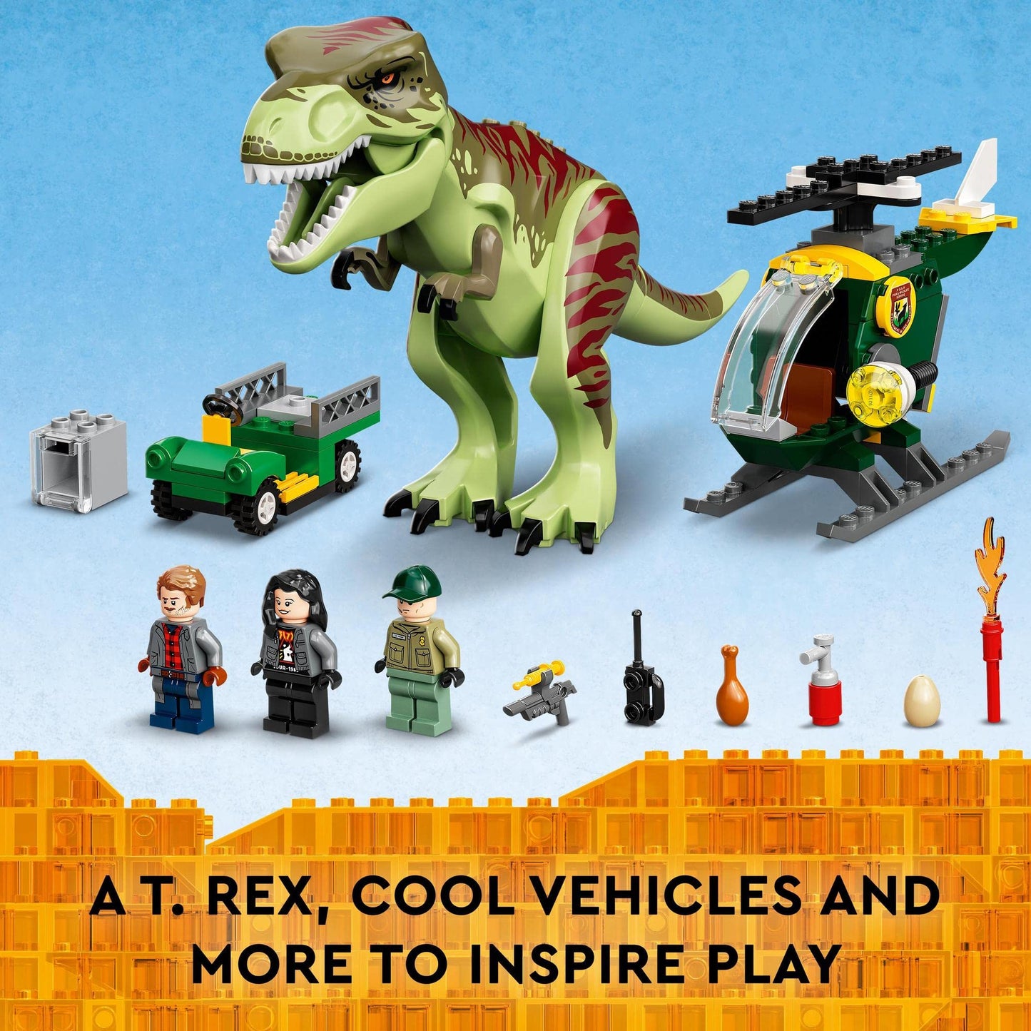 LEGO Jurassic World T. rex Dinosaur Breakout Building Kit 76944 Amazon