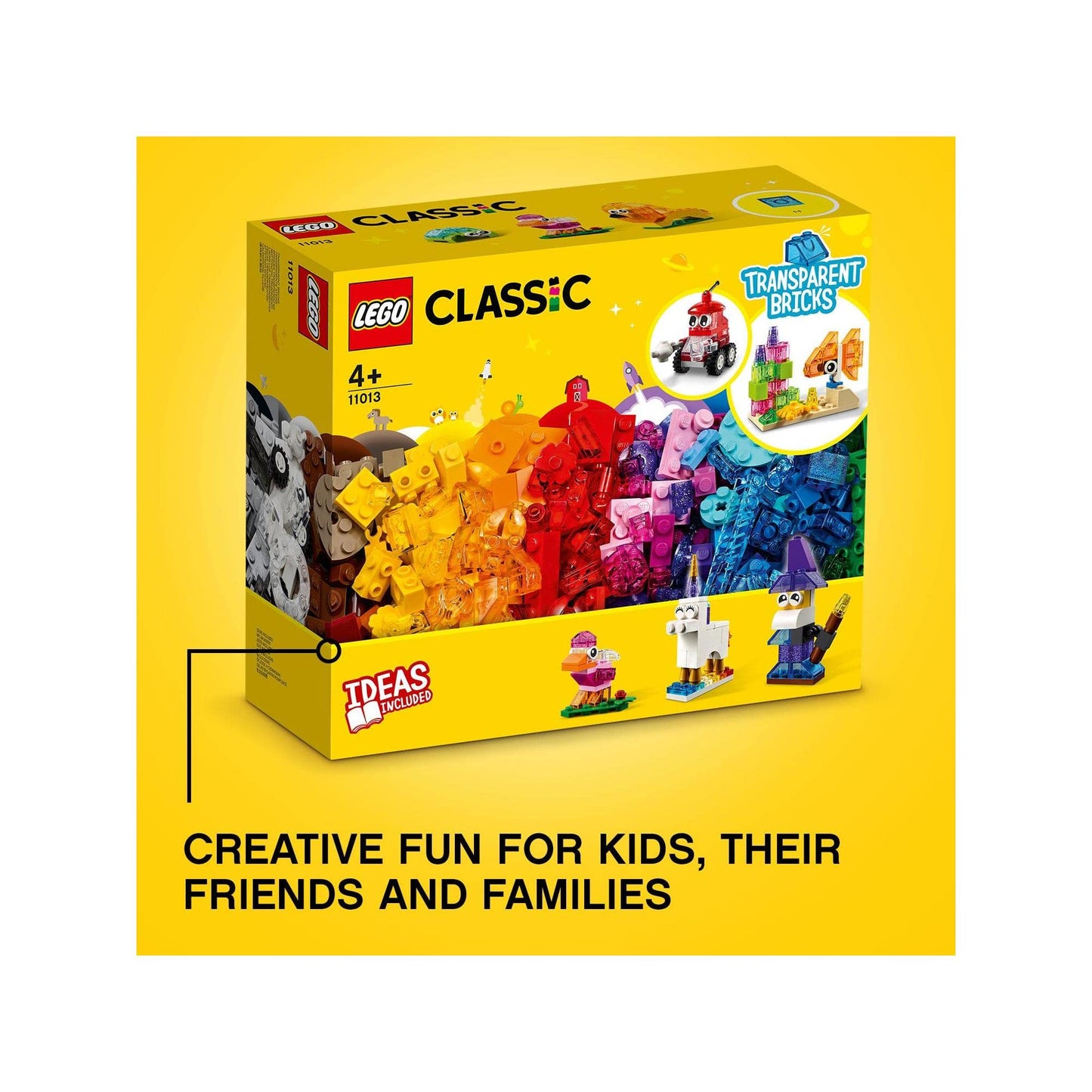 LEGO Classic Creative Transparent Bricks 11013 Building Set Amazon