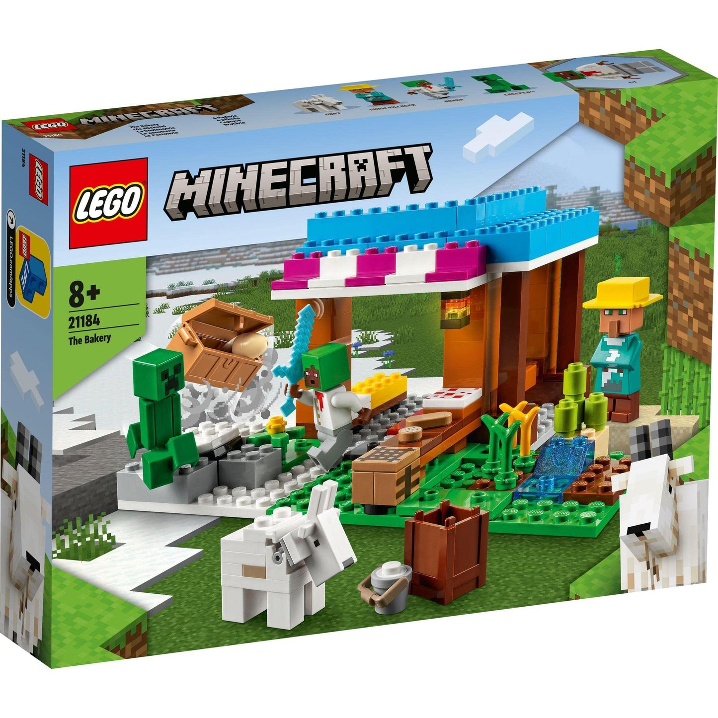 LEGO Minecraft The Bakery Building Kit; Fun Gaming Toy 21184 Amazon