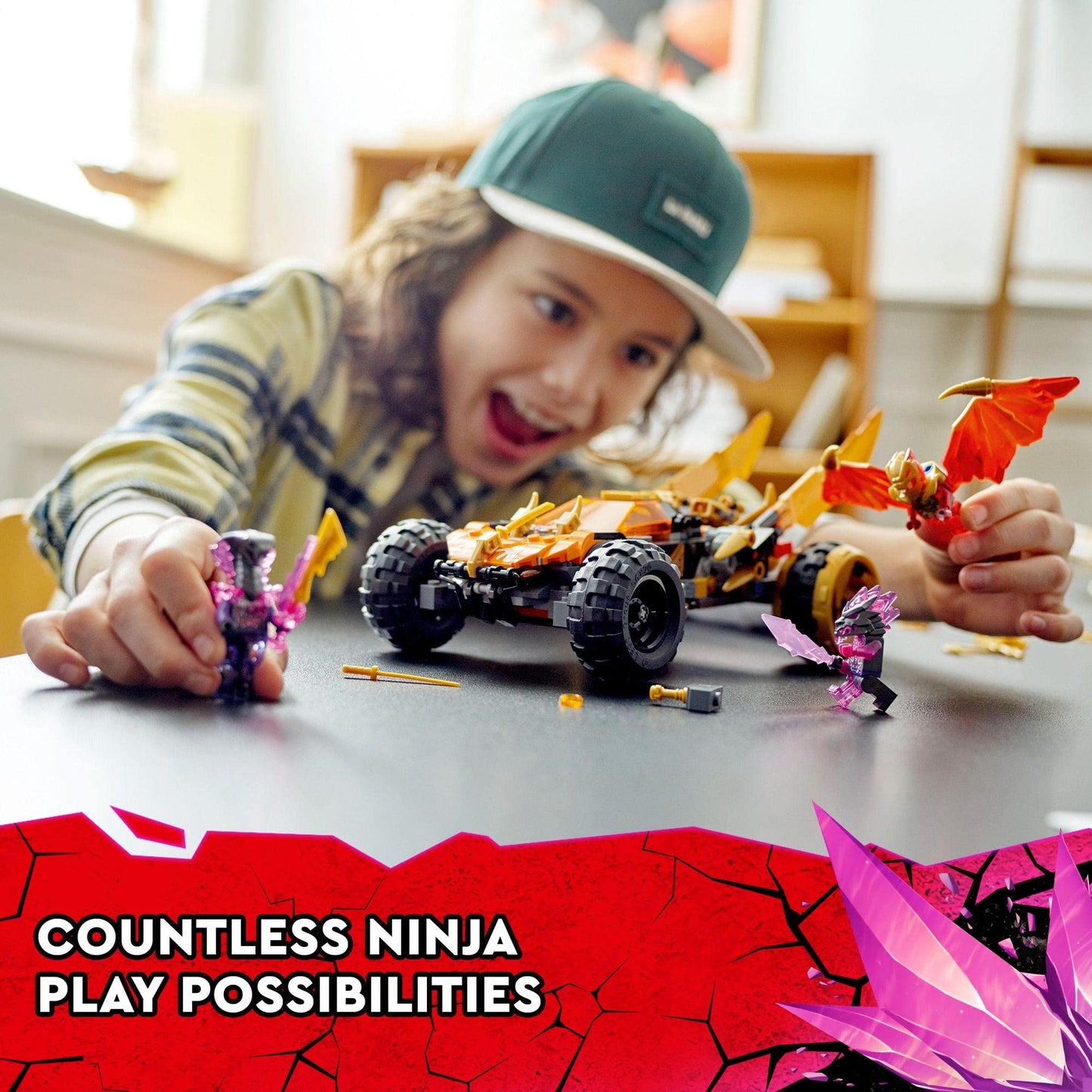 LEGO NINJAGO Cole’s Dragon Cruiser Building Kit; Playset for Ages 8+ Featuring a Ninja Car Toy 71769 Amazon