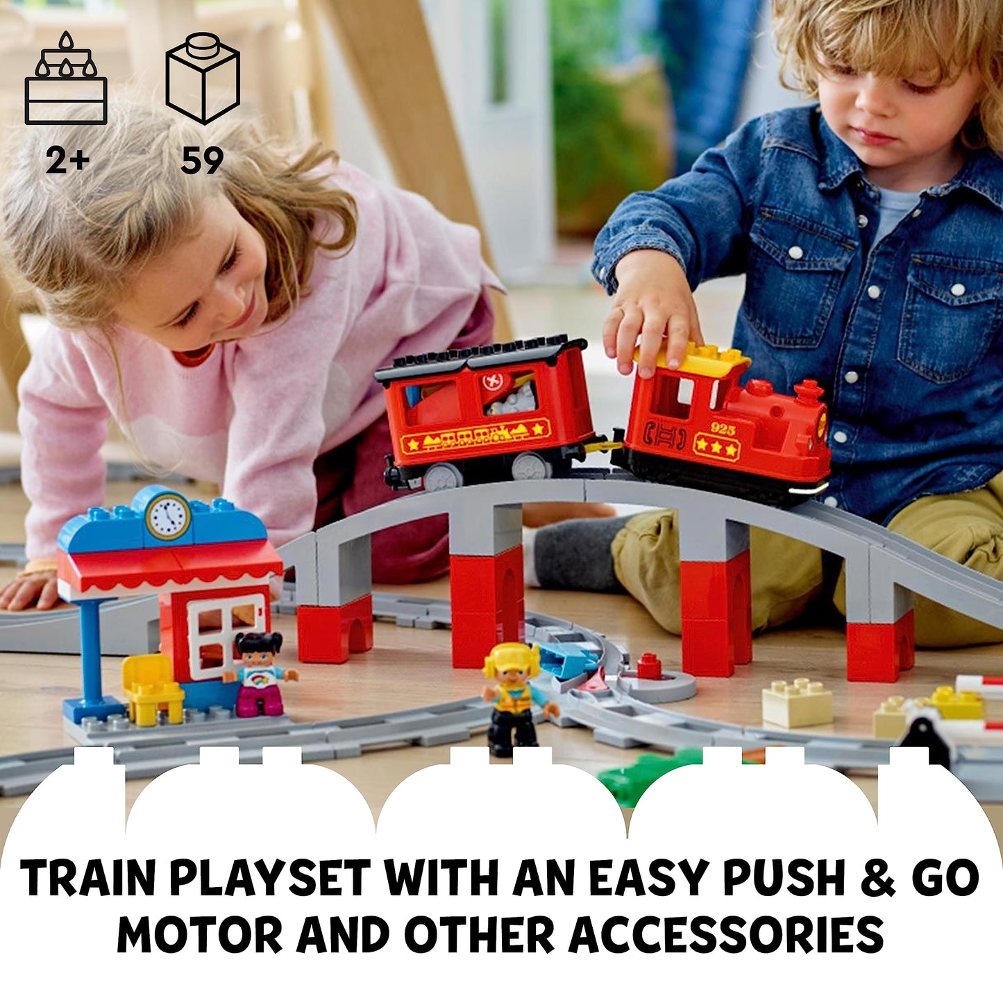 LEGO® DUPLO® Town Steam Train 10874 Building Block Amazon