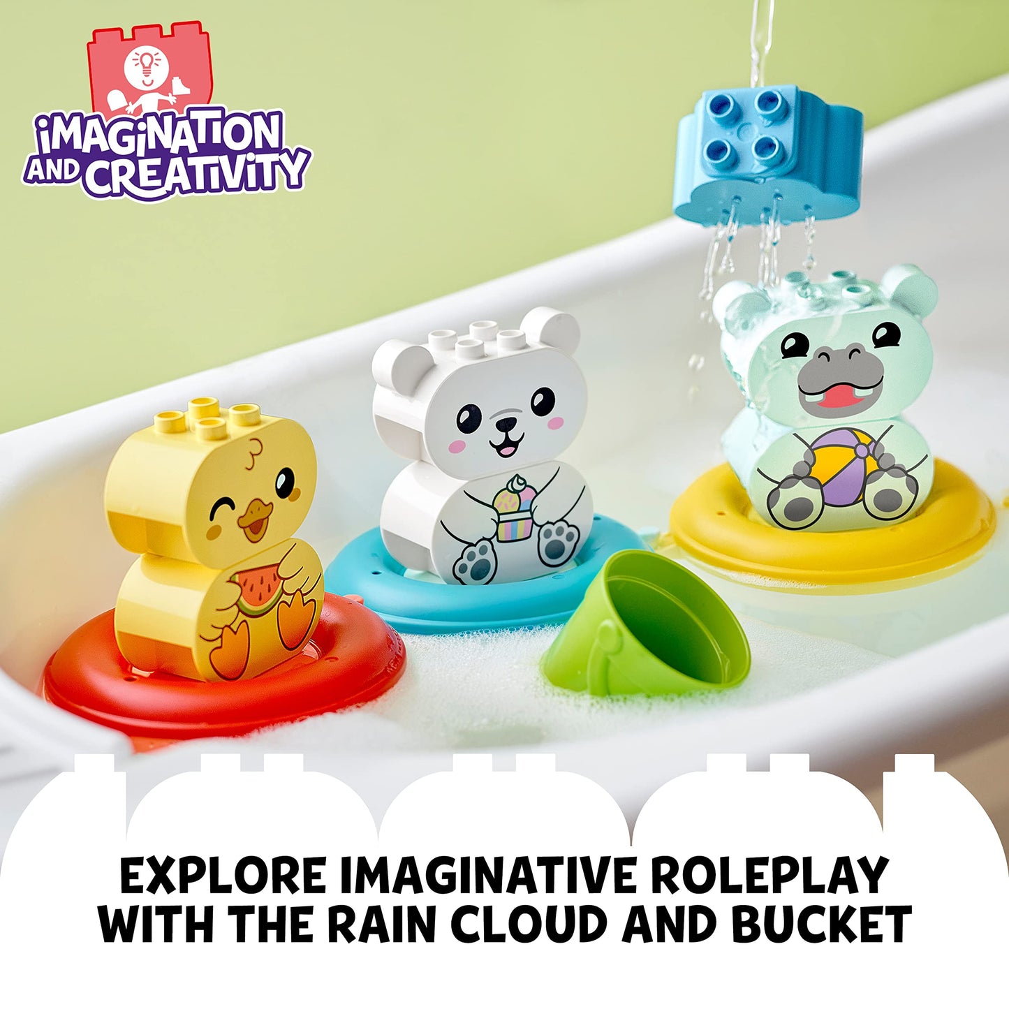 LEGO® DUPLO® My First Bath Time Fun: Floating Animal Train 10965 Building Toy Amazon