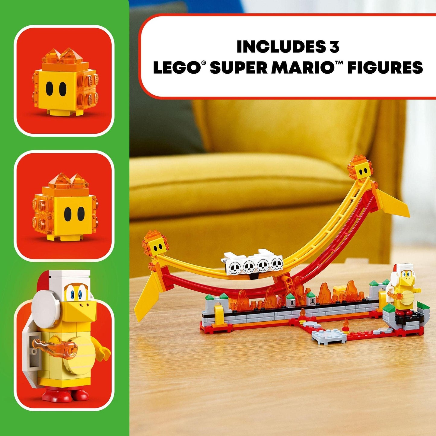 LEGO Super Mario Lava Wave Ride Expansion Set 71416 Collectible Building Toy Amazon