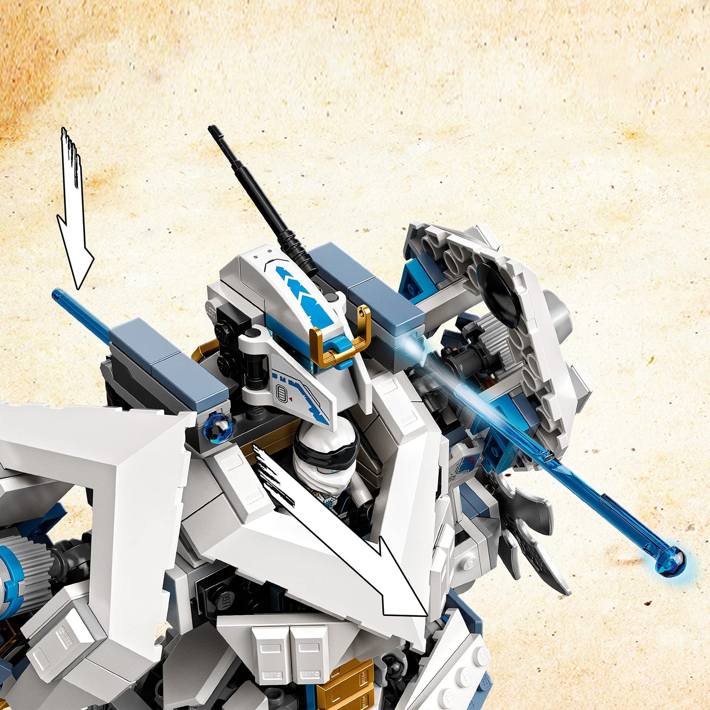 LEGO 71738 NINJAGO Legacy Zane’s Titan Mech Battle Ninja Building Set